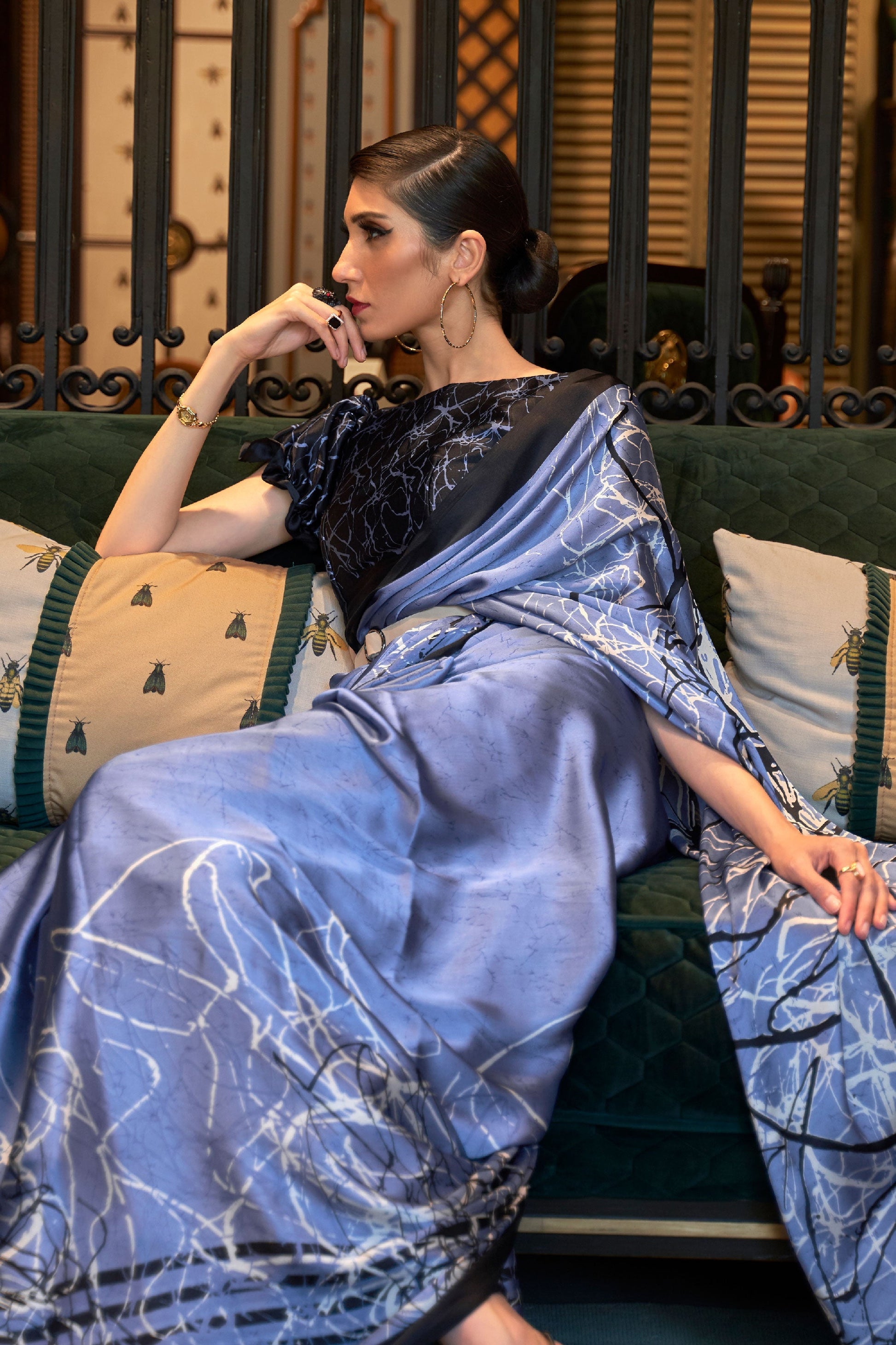 blue-printed-crepe-saree-zb140152_2_SareeButa.com