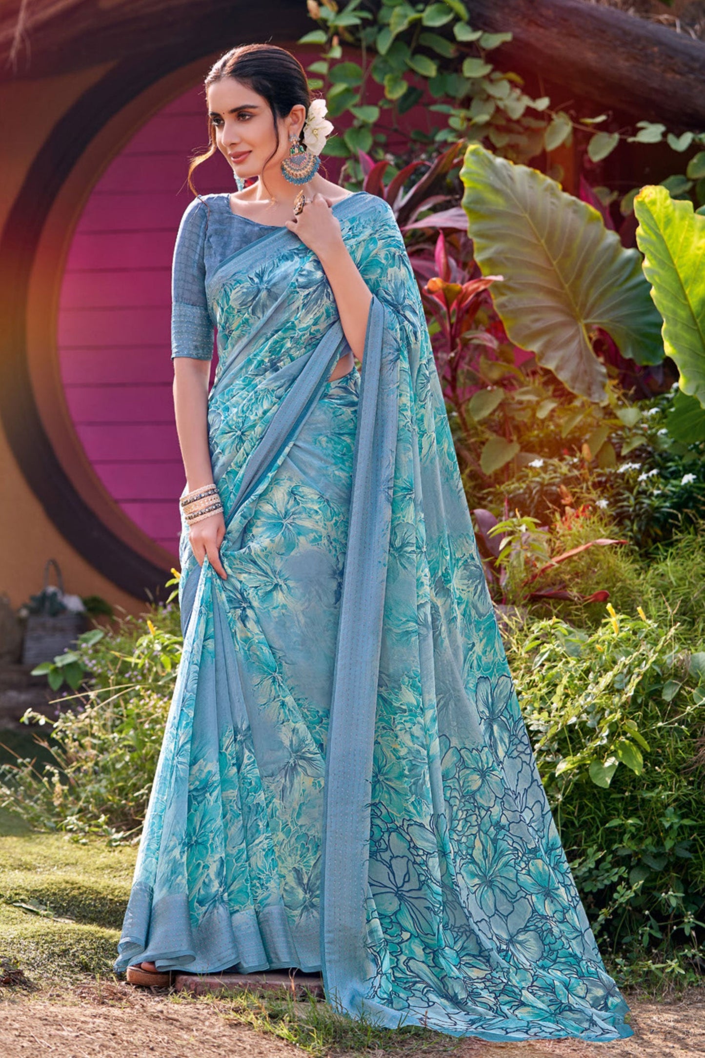 blue-printed-georgette-saree-zb130931_1_SareeButa.com