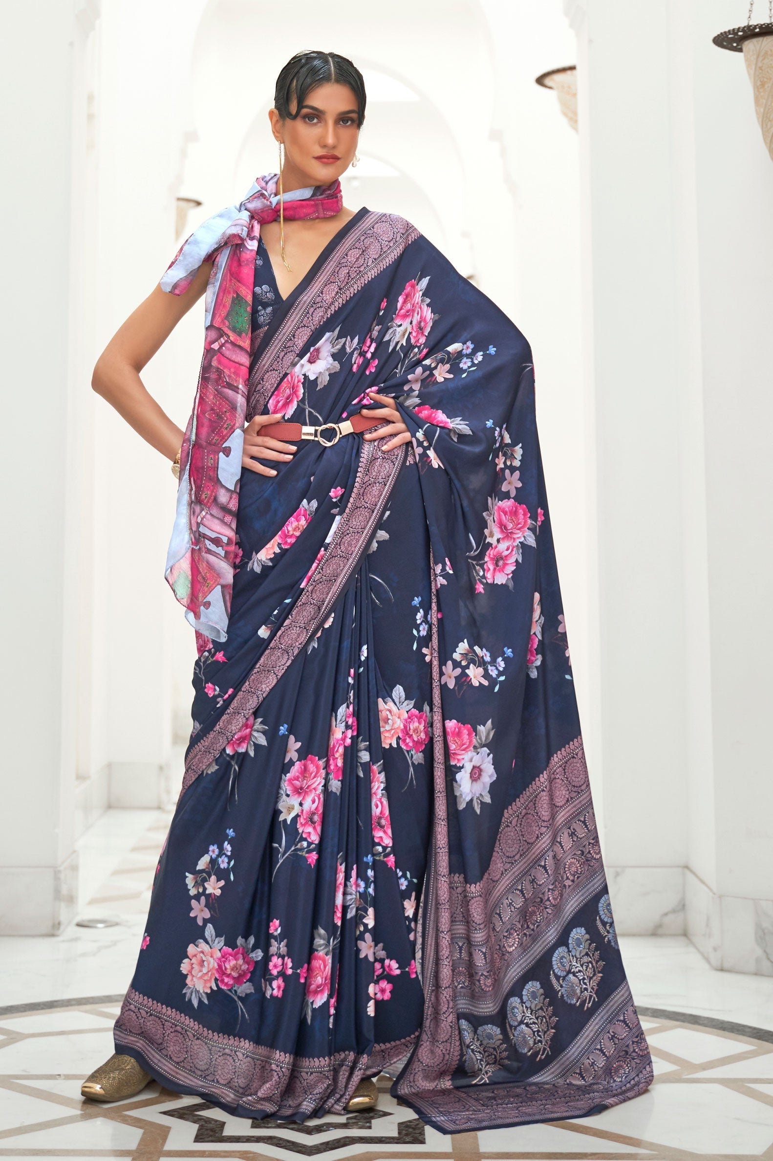 blue-satin-crepe-saree-zb140121_1_SareeButa.com