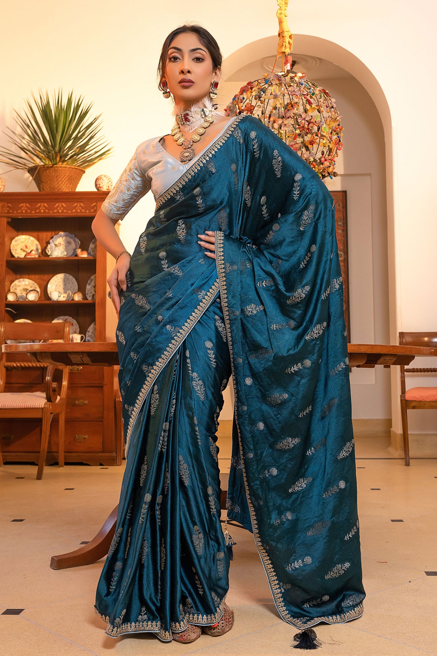 blue-satin-silk-saree-zb132257_1_SareeButa.com