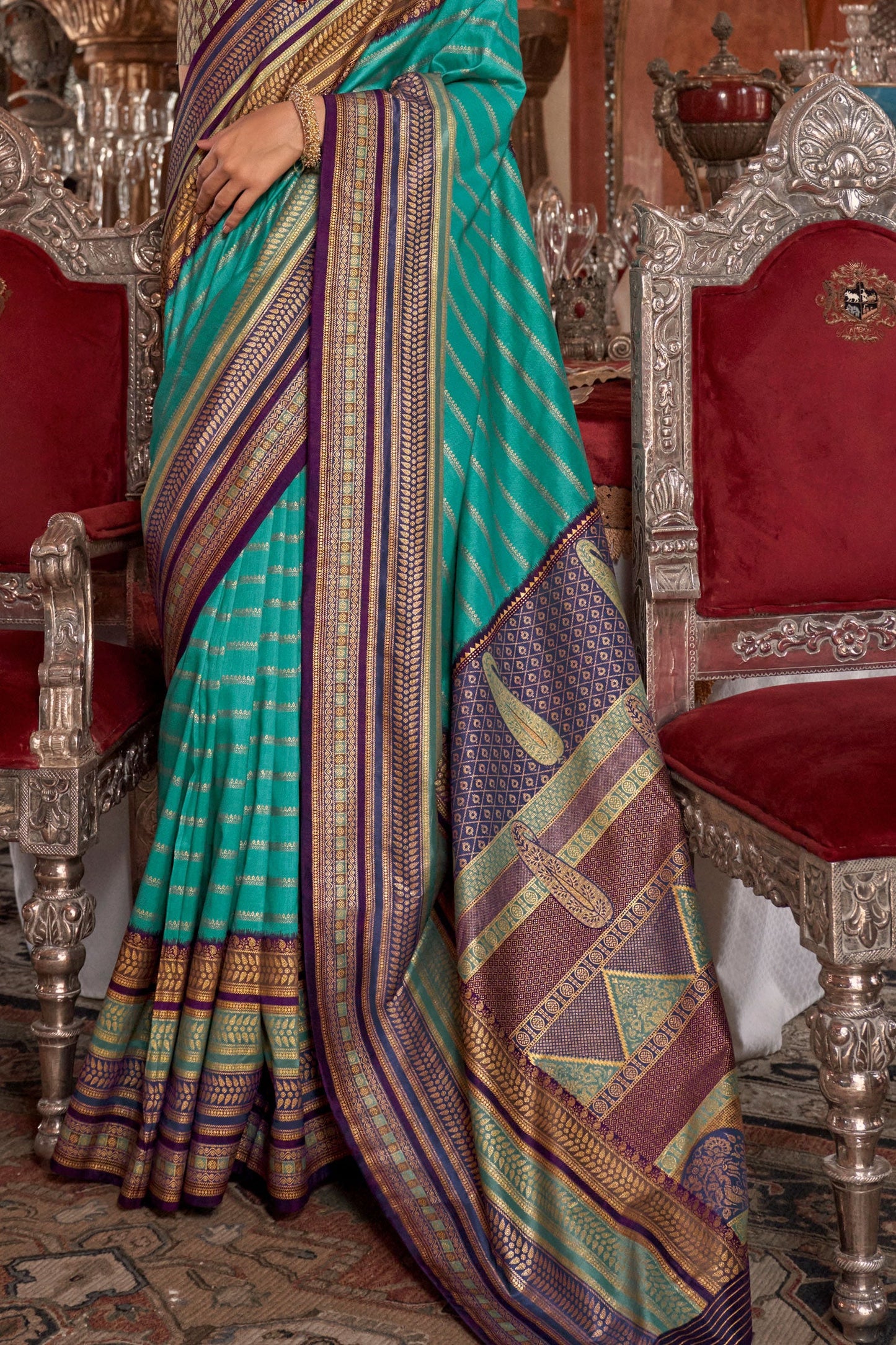 Blue Silk Saree-ZB133167_3_SareeButa.com