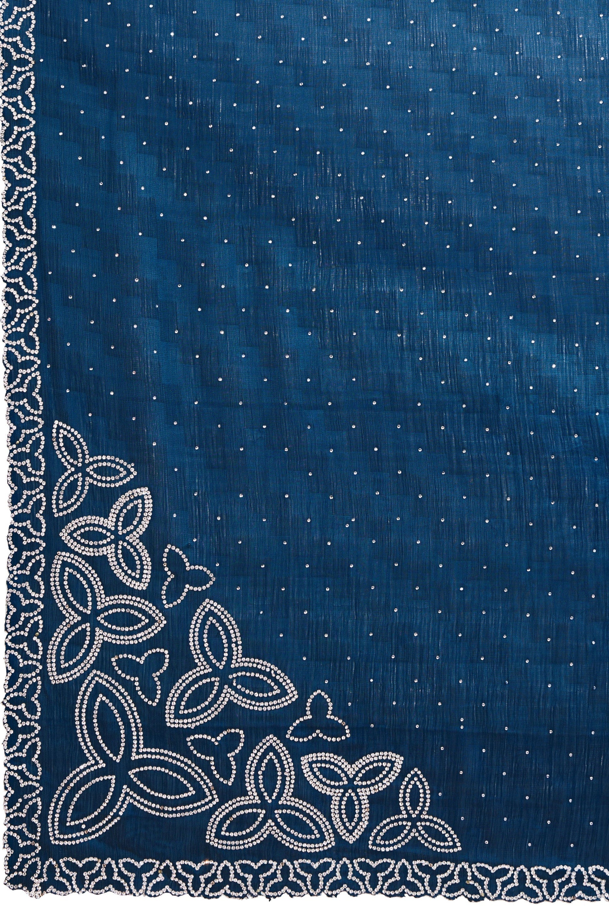 Blue Stone Work Chiffon Saree-ZB133339_4_SareeButa.com