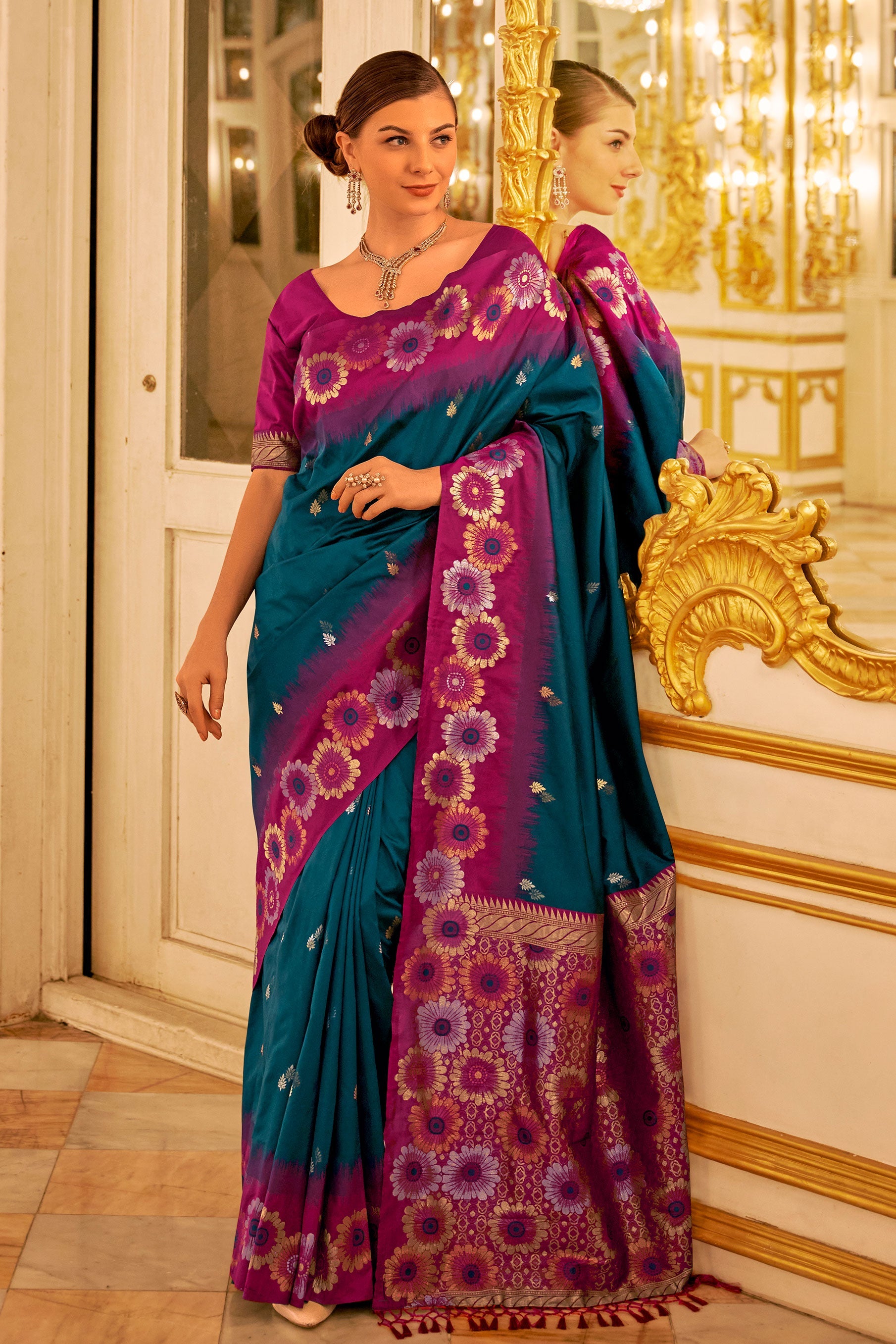 blue-woven-banarasi-silk-saree-zb131347_1_SareeButa.com