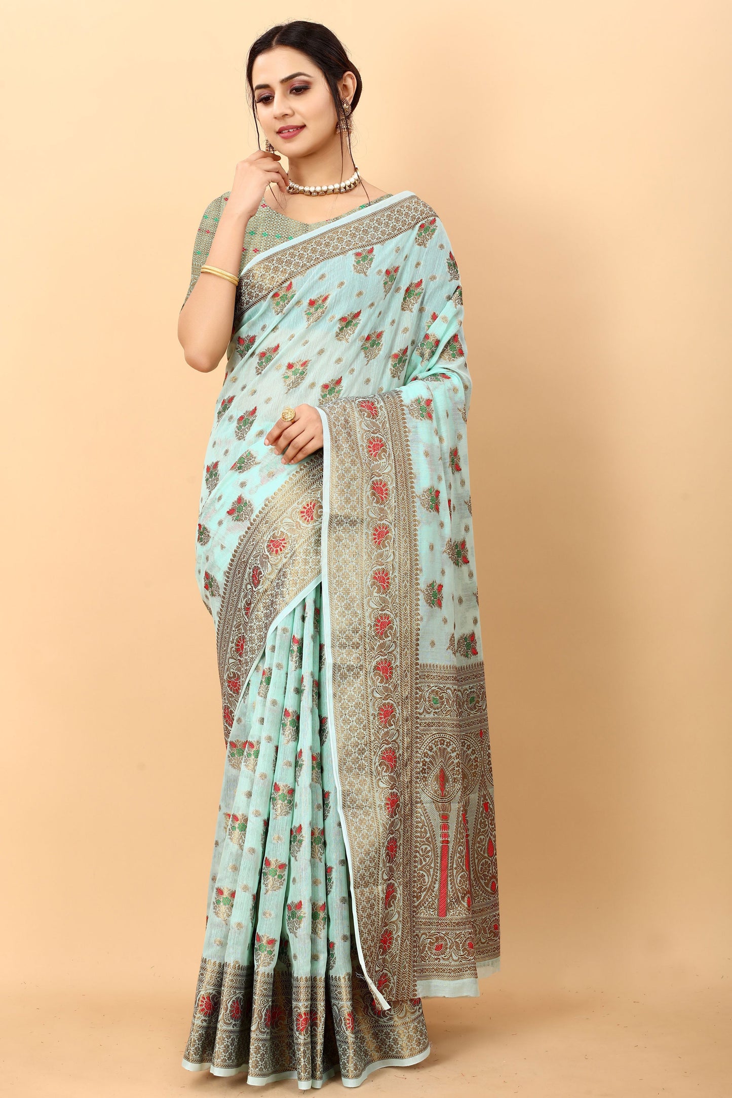 blue-woven-cotton-silk-saree-zb131373_1_SareeButa.com