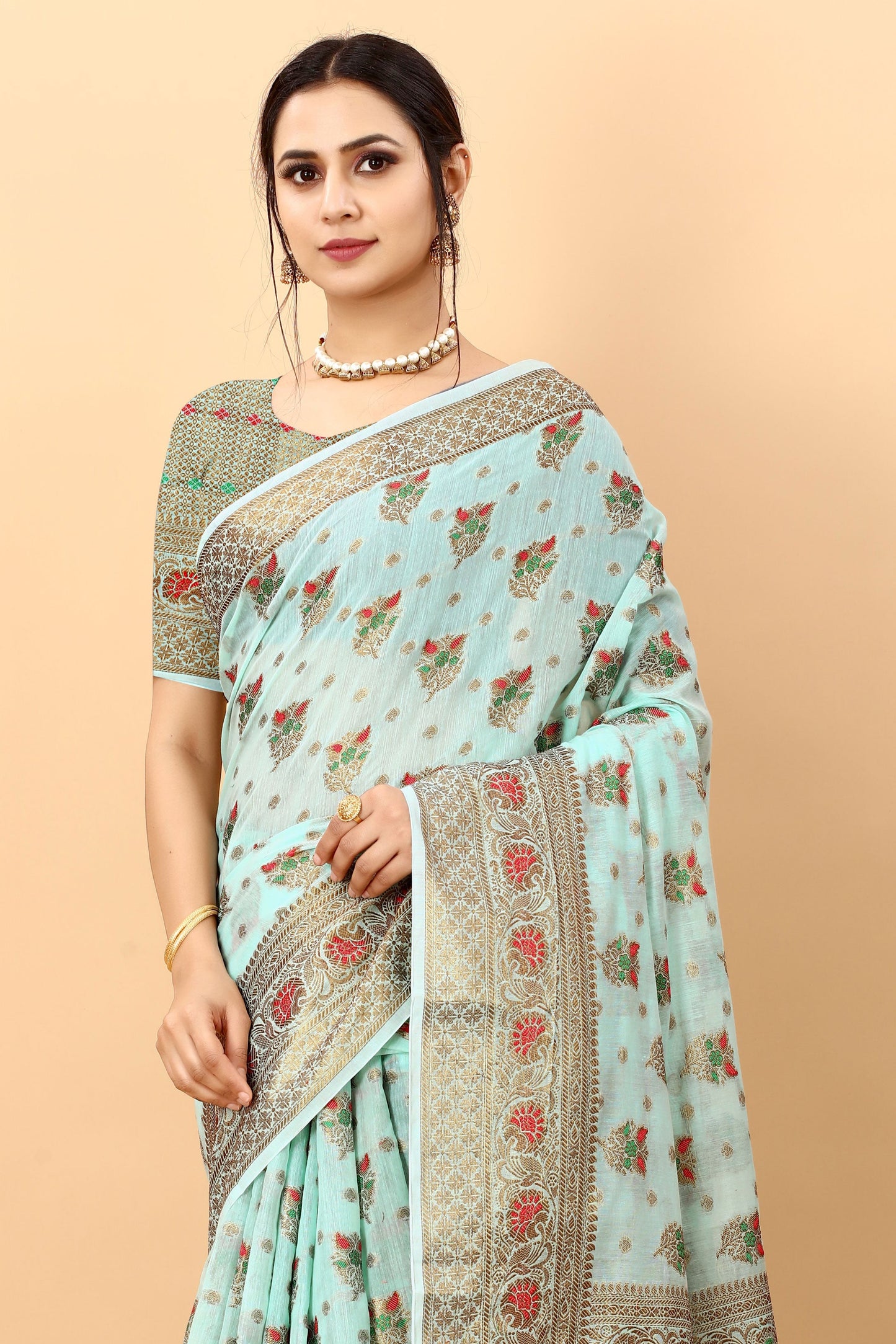 blue-woven-cotton-silk-saree-zb131373_3_SareeButa.com