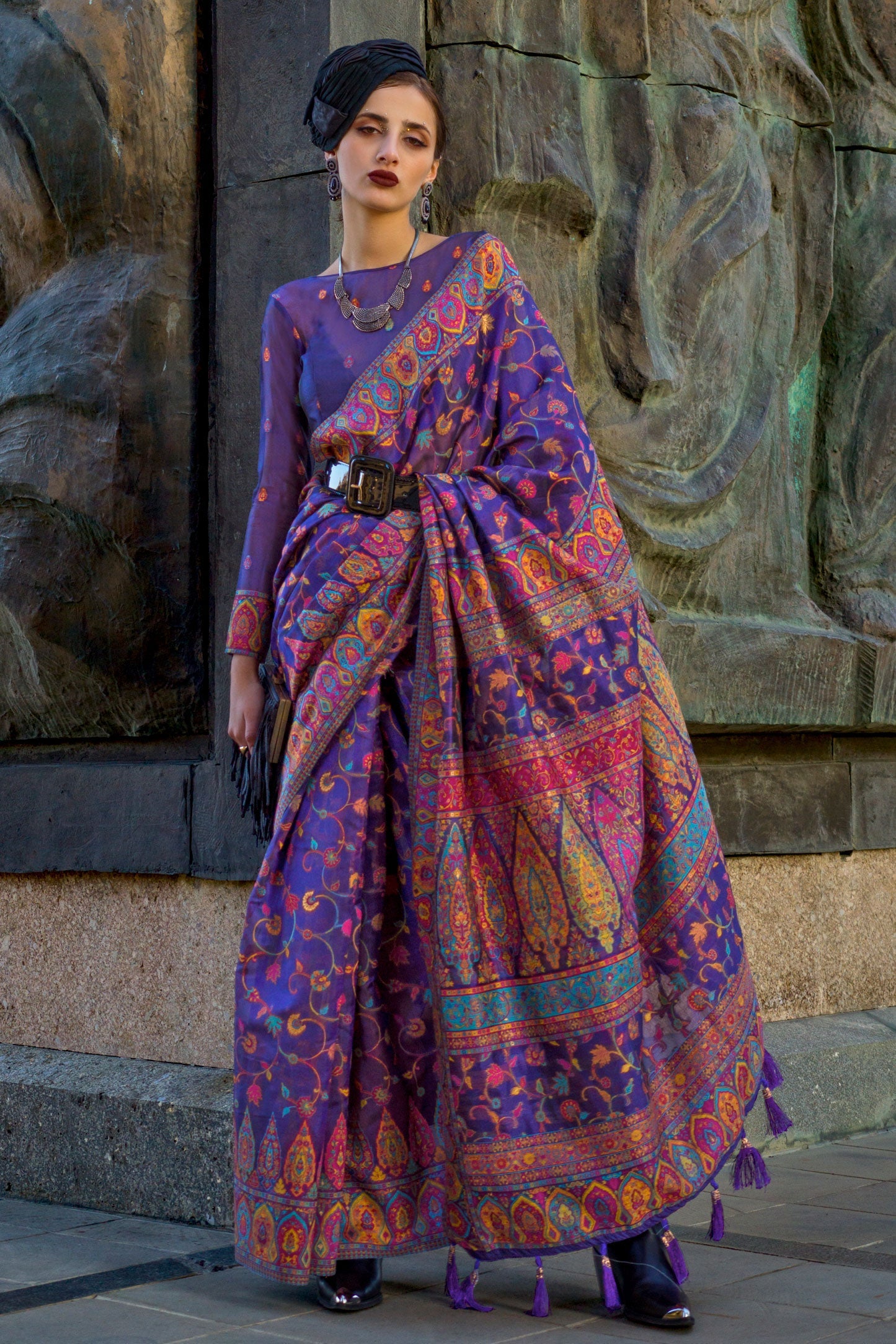 blue-woven-jamewar-kashmiri-organza-saree-zb130816_1_SareeButa.com