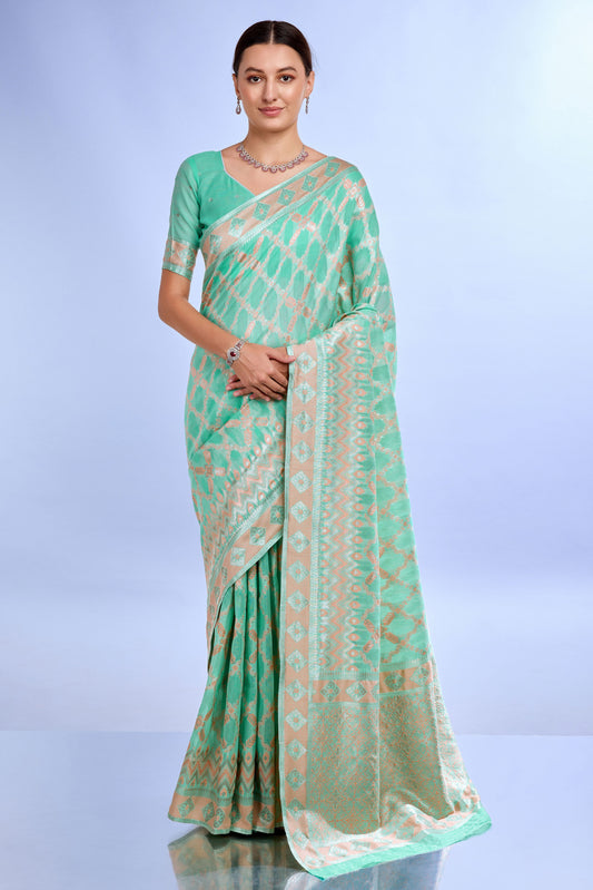 blue-woven-linen-saree-zb132202_1_SareeButa.com