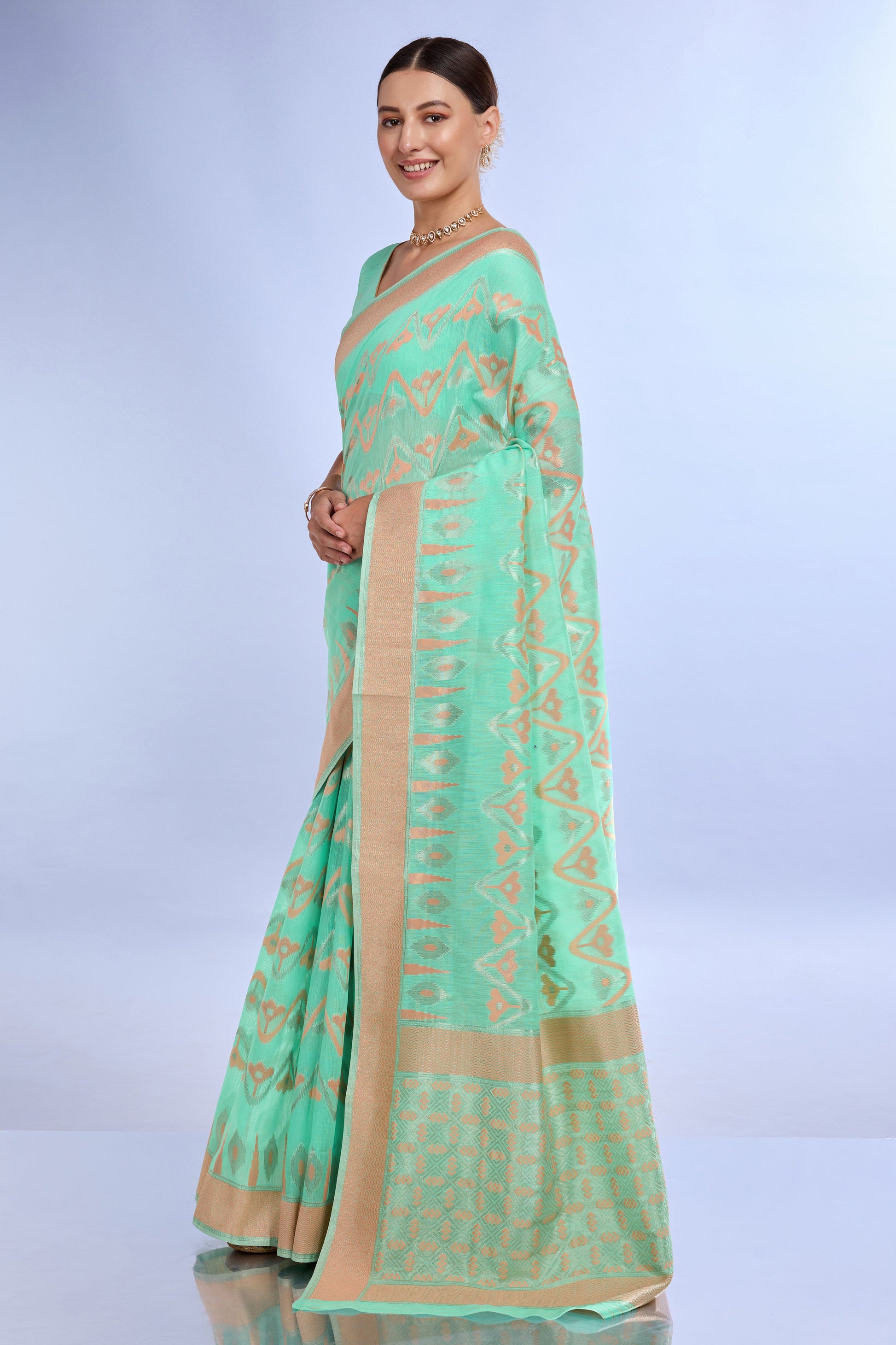 blue-woven-linen-saree-zb132214_3_SareeButa.com