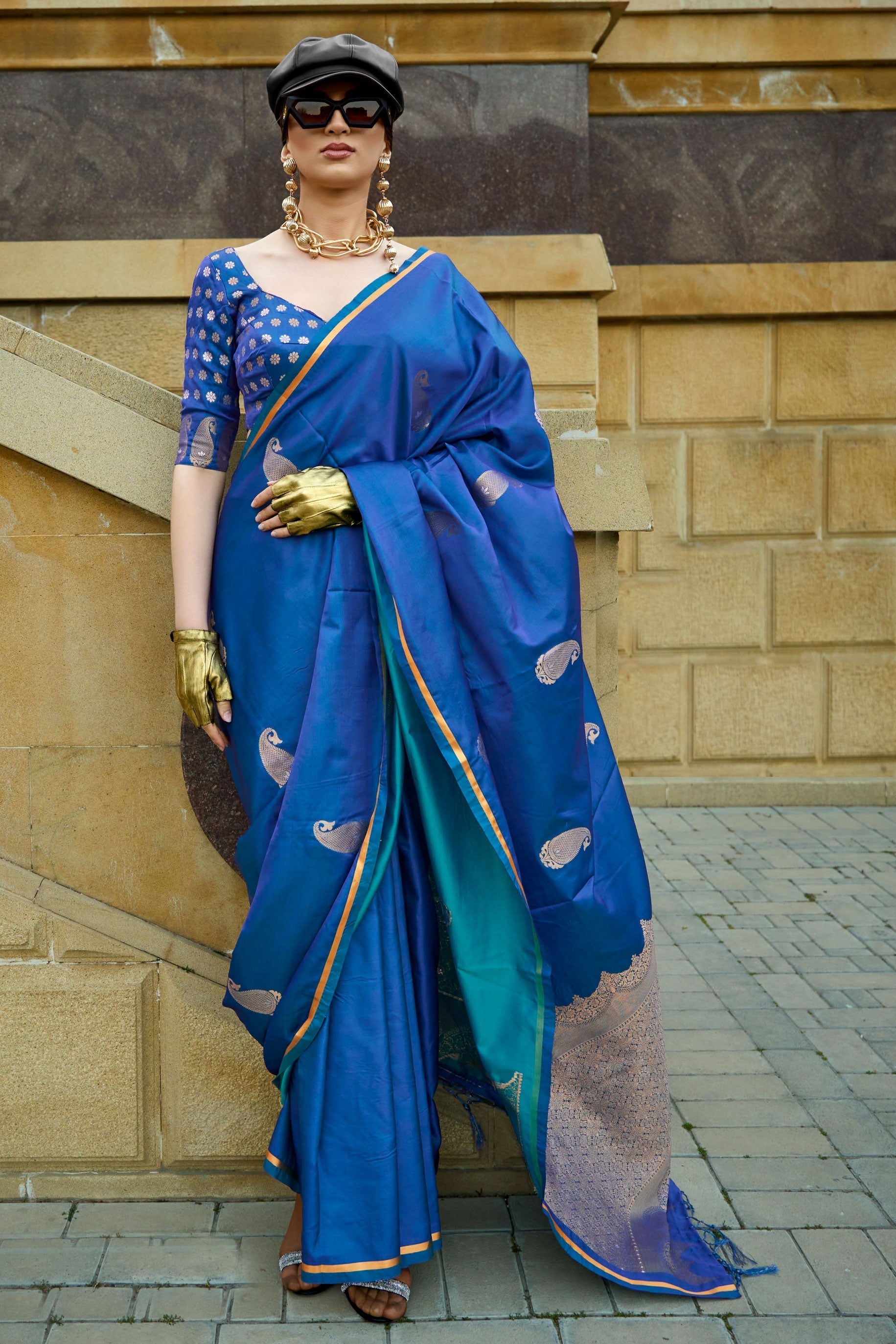 blue-woven-satin-silk-saree-zb130978_1_SareeButa.com