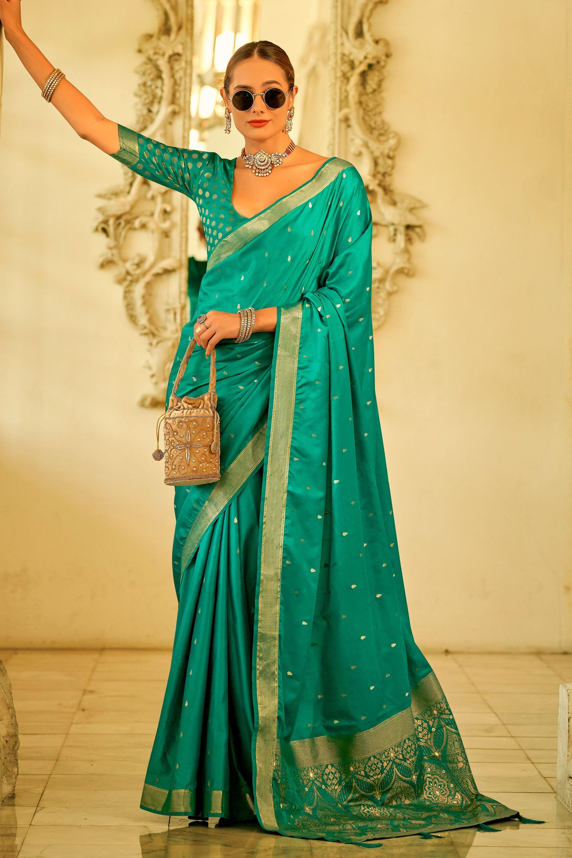 blue-woven-satin-silk-saree-zb131197_1_SareeButa.com