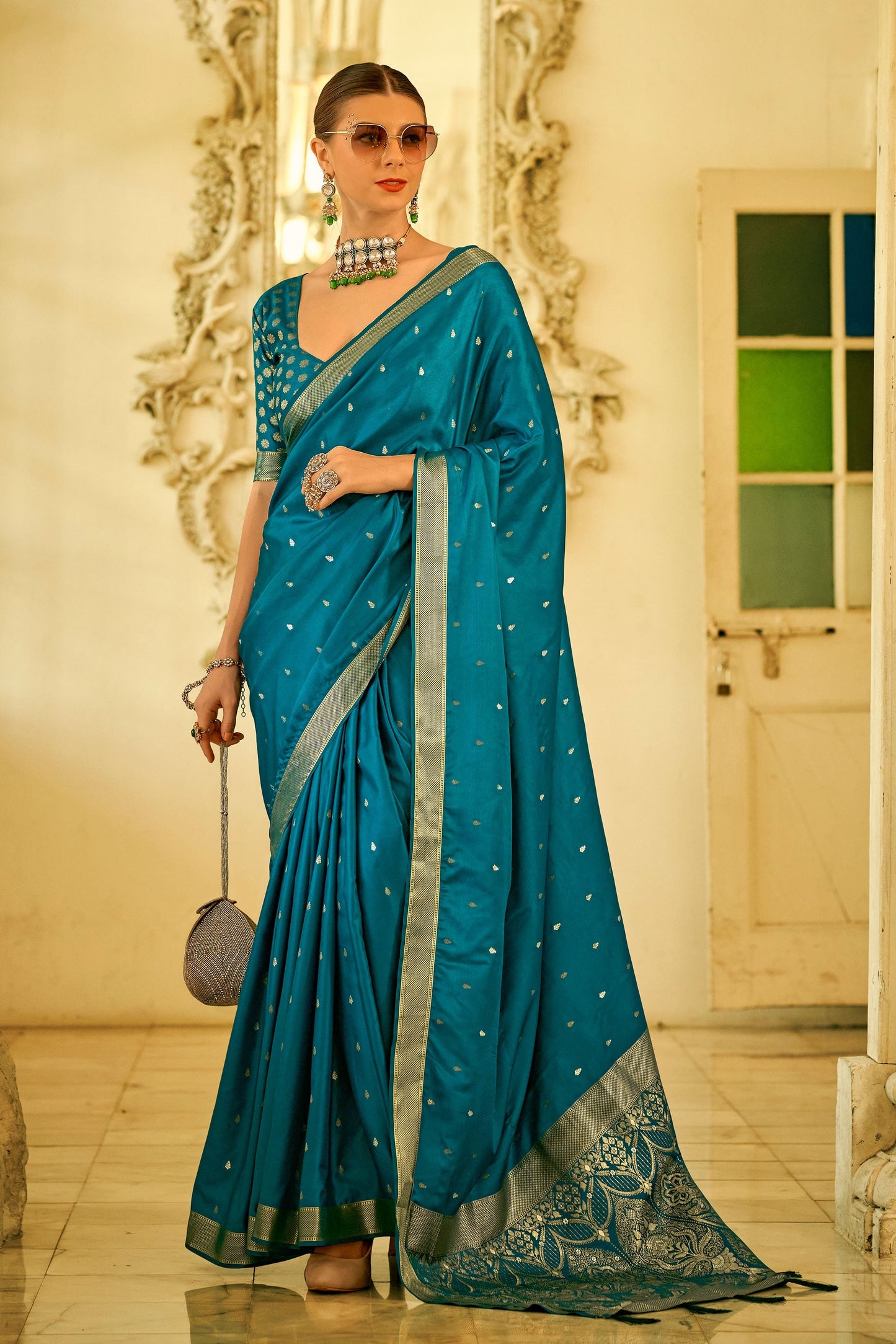 blue-woven-satin-silk-saree-zb131201_1_SareeButa.com