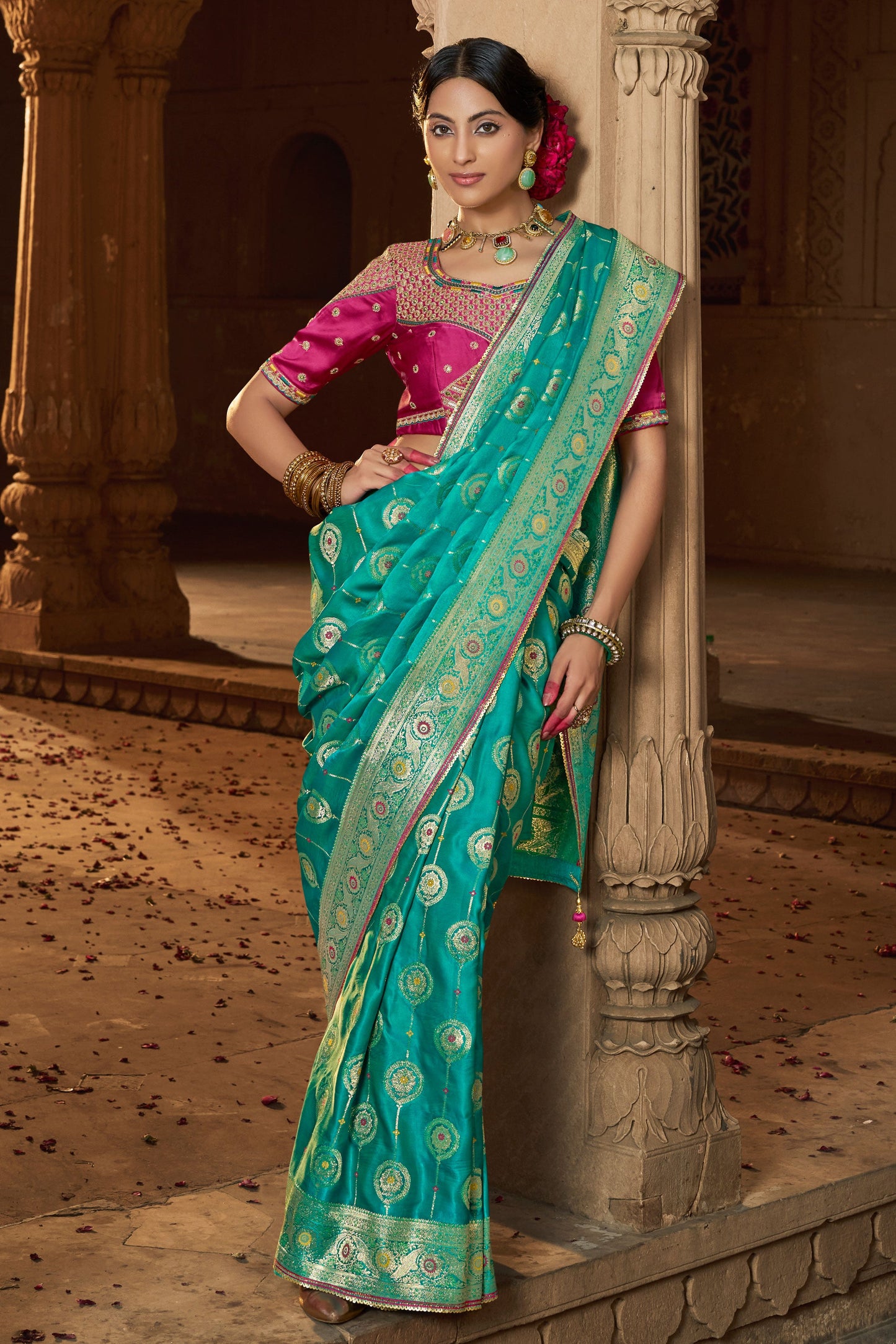 blue-woven-silk-saree-zb132732_1_SareeButa.com