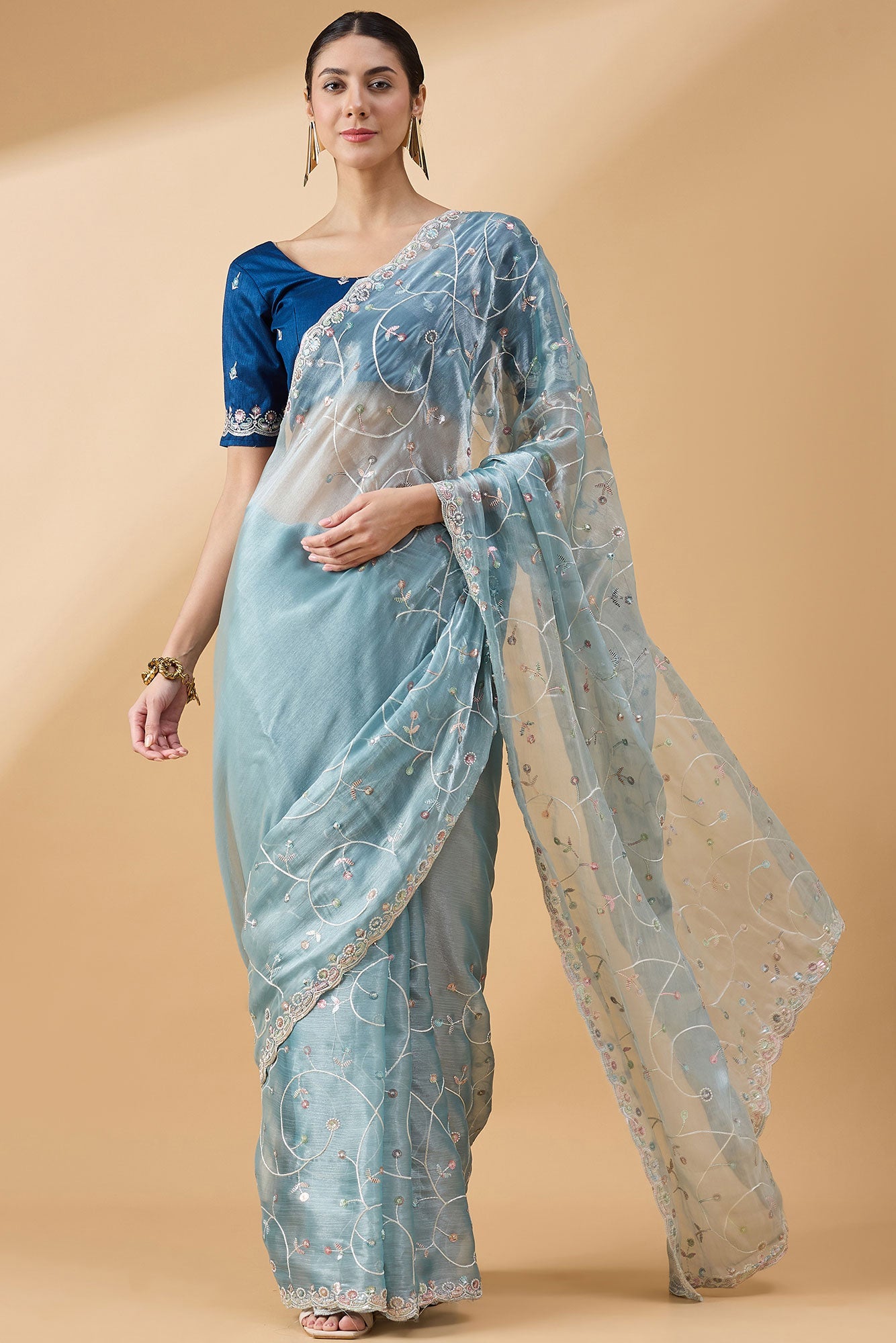 grey-embroidered-organza-saree-zb131791_1_SareeButa.com