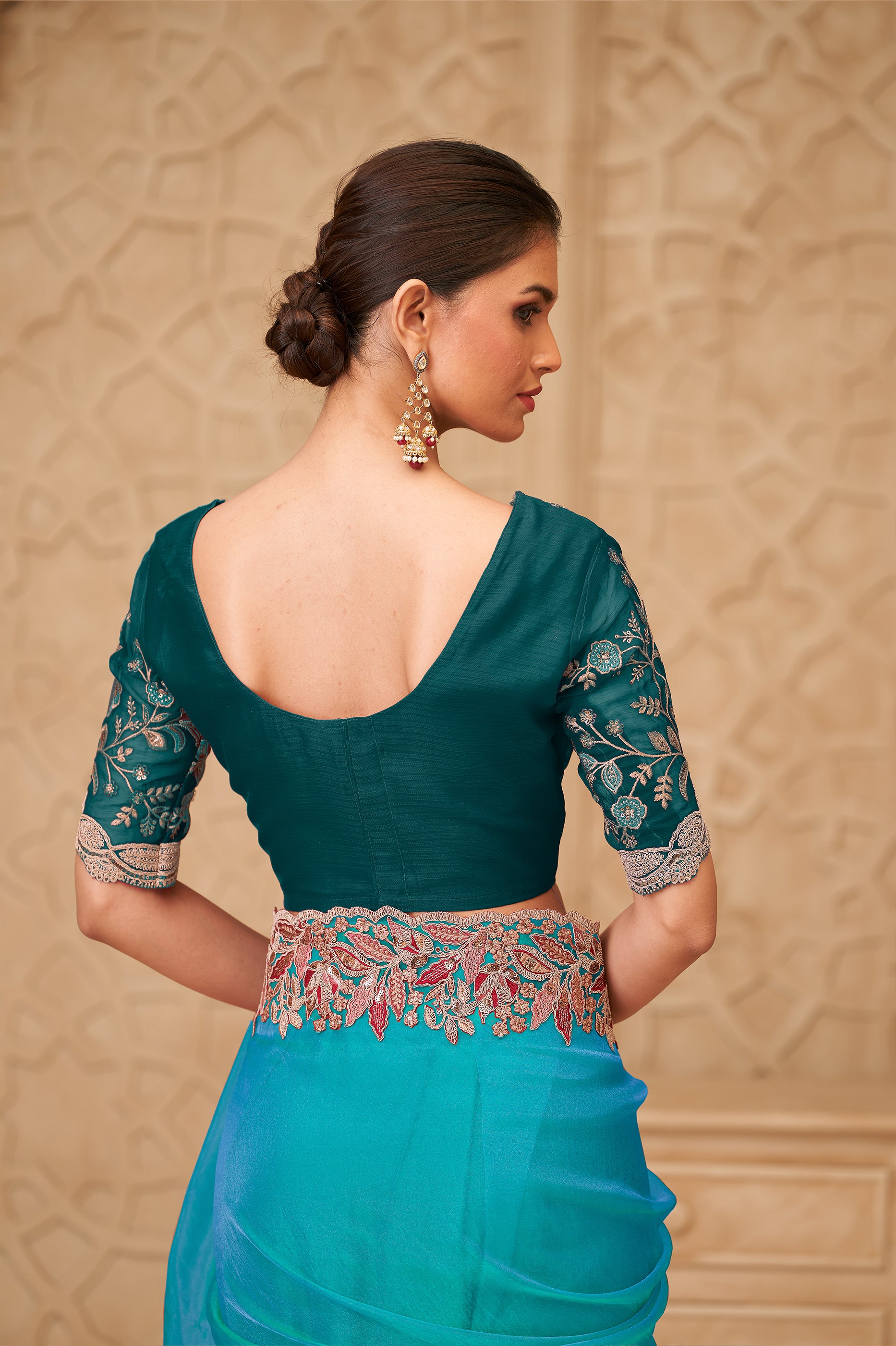 Blue Embroidered Georgette Silk Saree-SAR12478_4_SareeButa.com