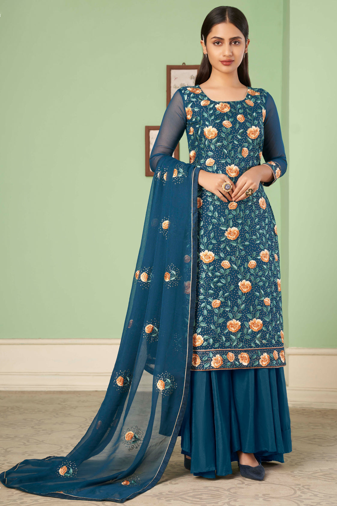 blue-embroidered-georgette-suit-ss050_1_SareeButa.com