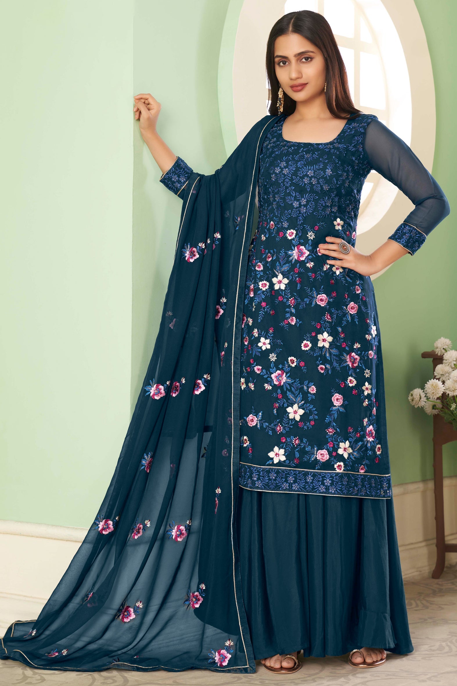 blue-embroidered-georgette-suit-ss056_1_SareeButa.com