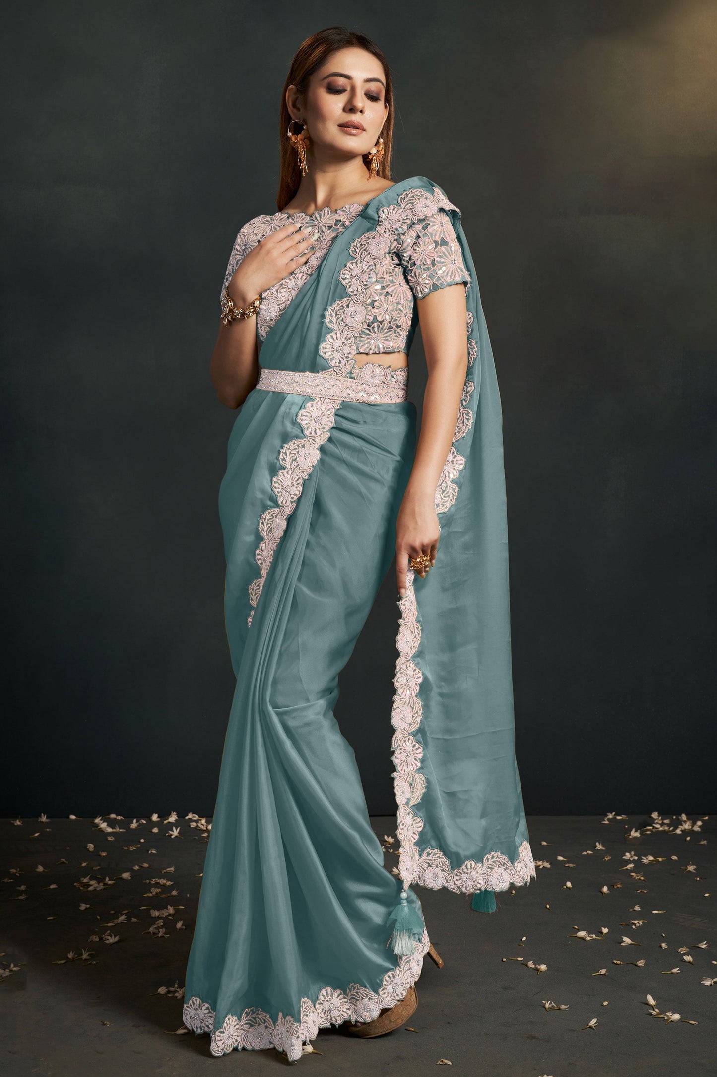 blue-georgette-silk-readymade-saree-zb130602_1_SareeButa.com