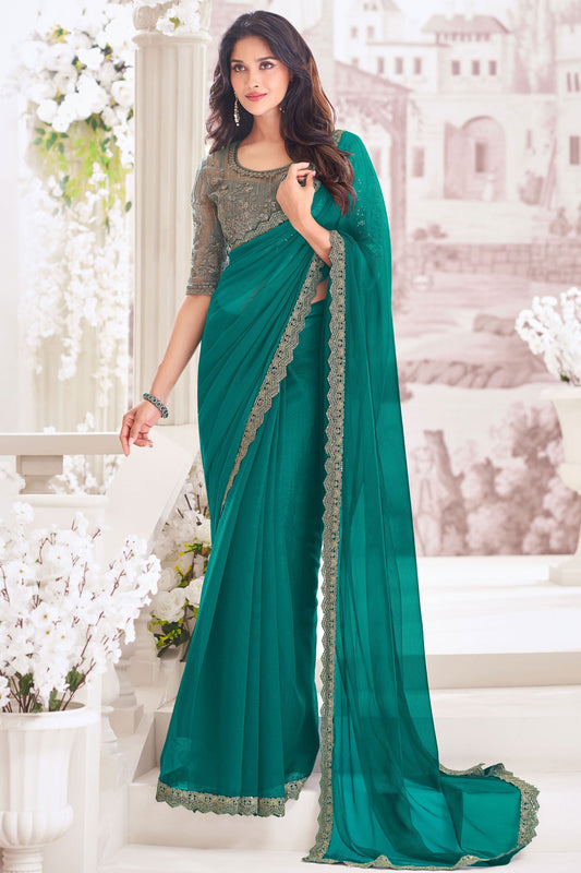 blue-green-embroidered-chiffon-saree-zb132539_1_SareeButa.com