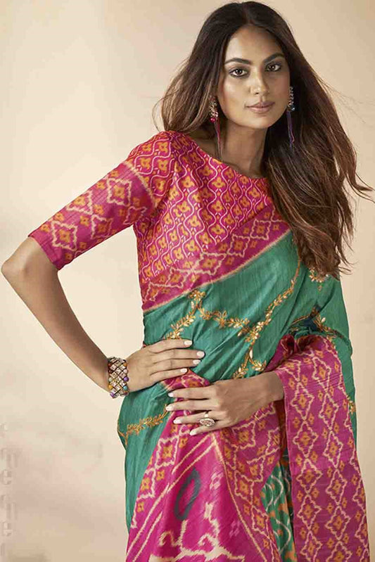blue-green-embroidered-silk-saree-zb130438_2_SareeButa.com