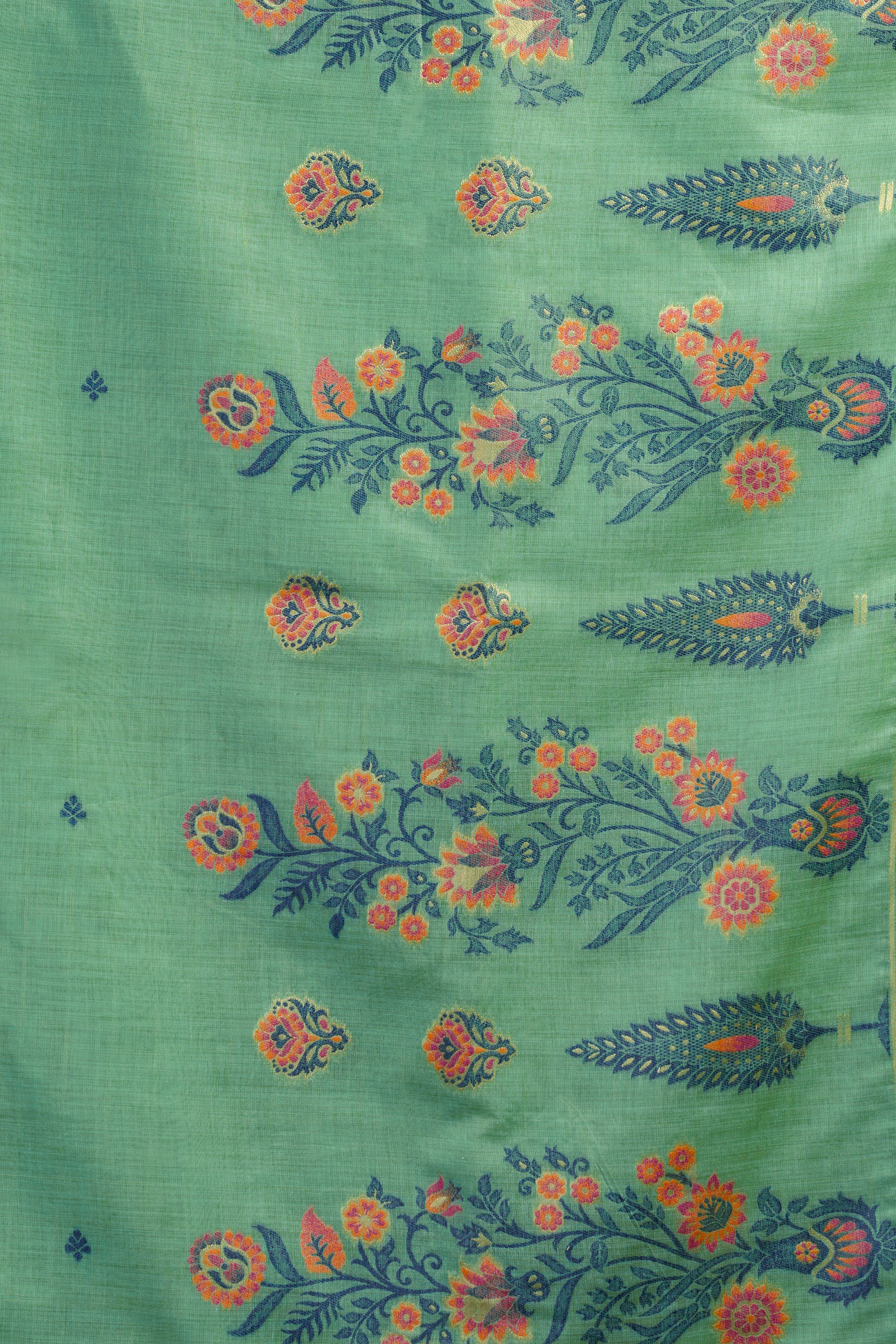 Blue Green Woven Cotton Saree-SAR12752_3_SareeButa.com