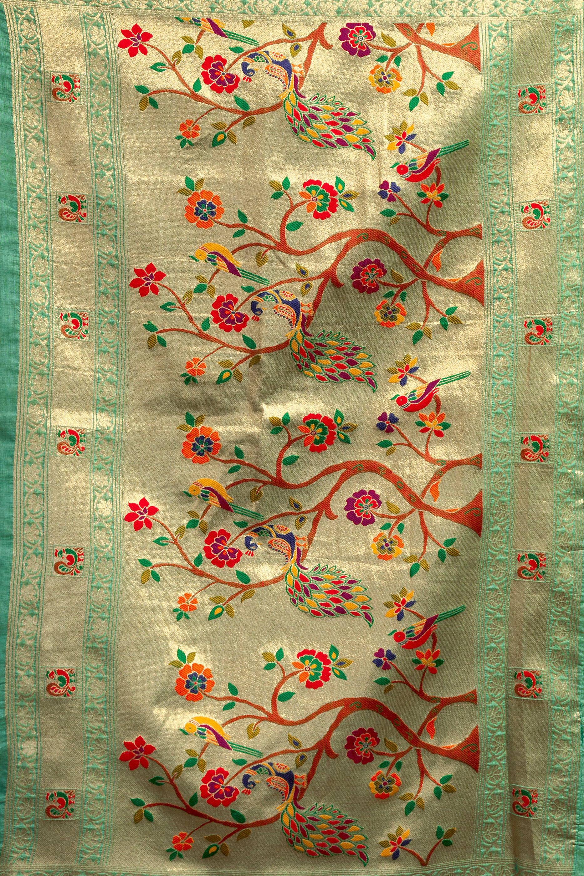 Blue Green Woven Kota Silk Paithani Saree-SAR12741_4_SareeButa.com