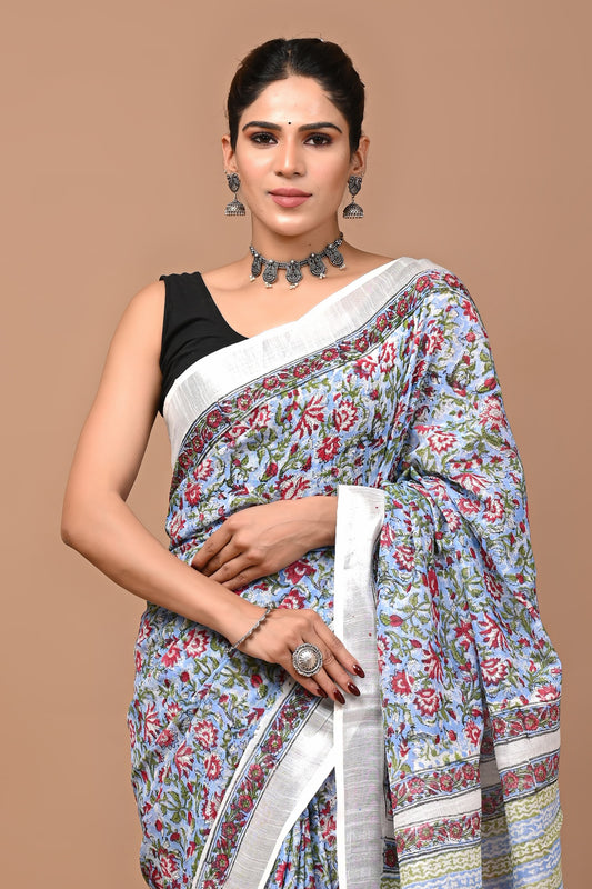 blue-handblock-print-cotton-linen-saree-zb132616_2_SareeButa.com
