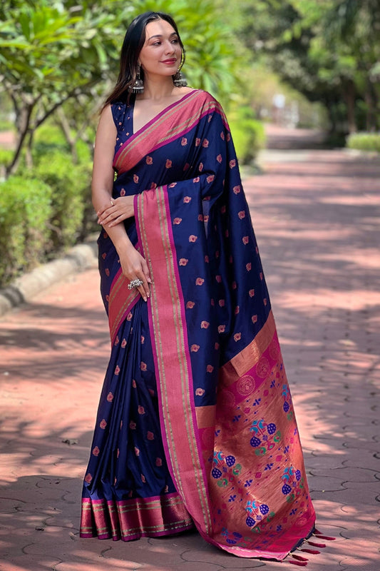 Blue Paithani Saree-ZB133093_1_SareeButa.com