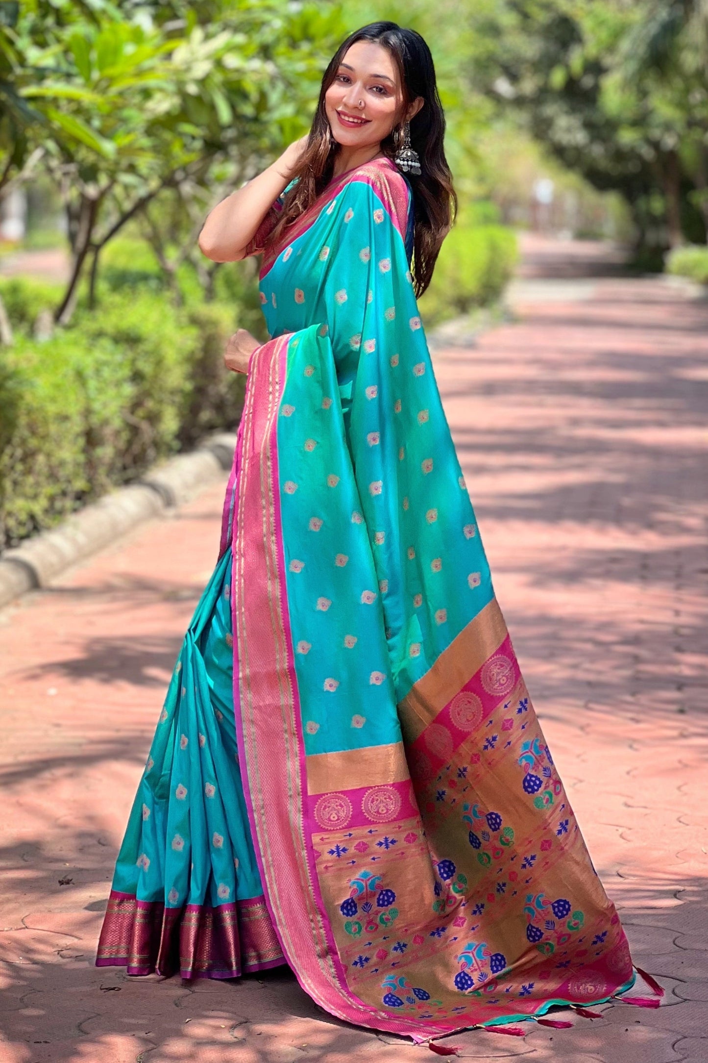 Blue Paithani Saree-ZB133097_3_SareeButa.com
