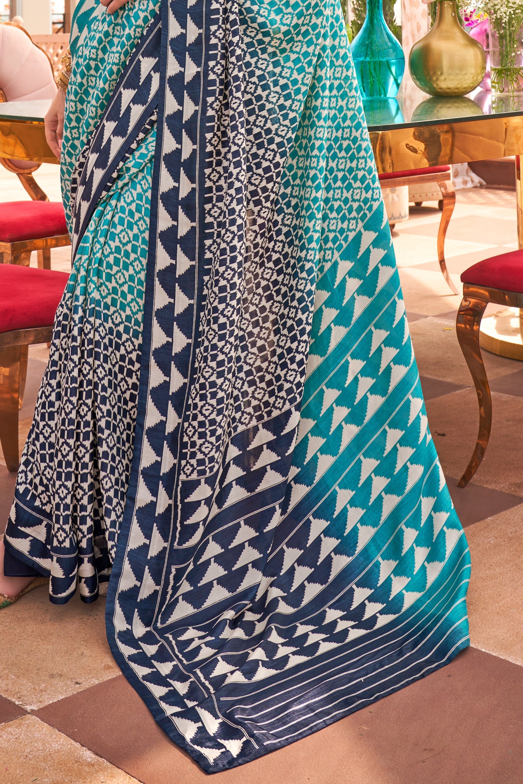 Blue Printed Patola Saree-ZB133790_4_SareeButa.com