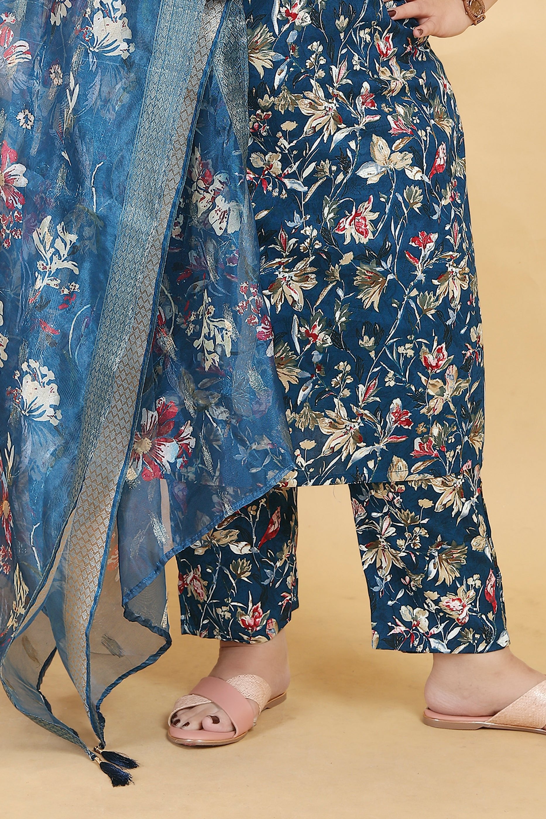 Blue Readymade Rayon Suit-SAR11758_5_SareeButa.com