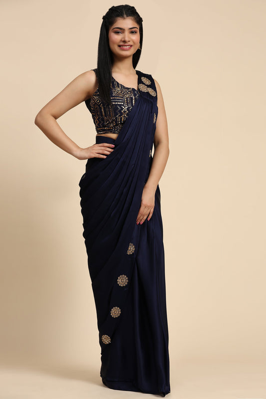 blue-satin-readymade-saree-zb132163_2_SareeButa.com