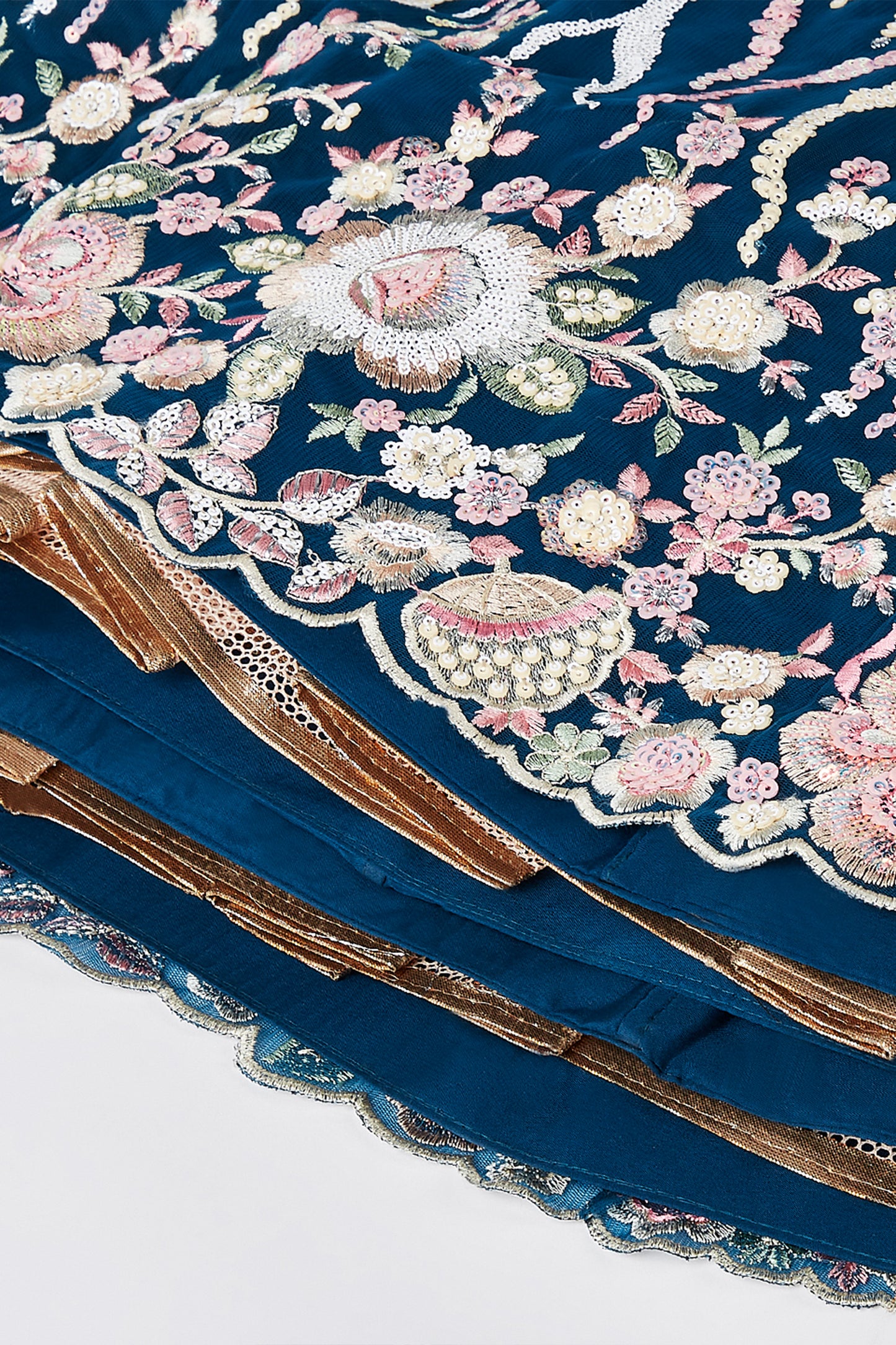 Blue Semi-Stitched Embroidered Net Lehenga-SAR12834_7_SareeButa.com