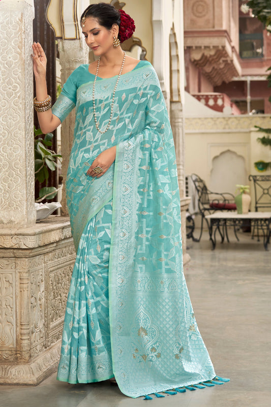 blue-woven-cotton-saree-zb132449_1_SareeButa.com