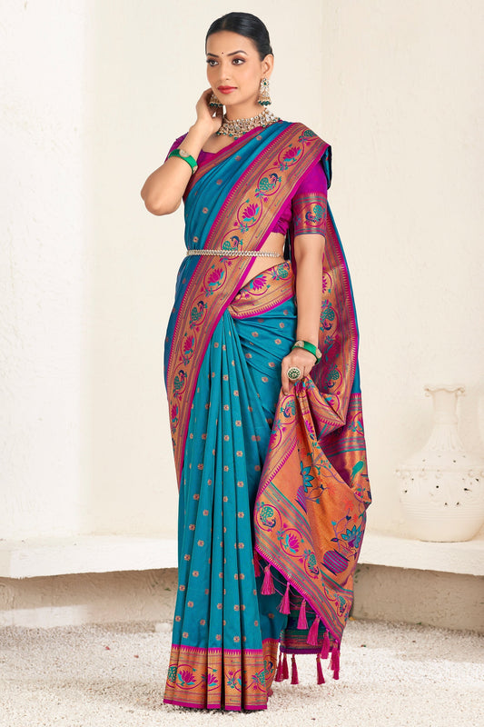 blue-silk-paithani-saree-zb132392_1_SareeButa.com