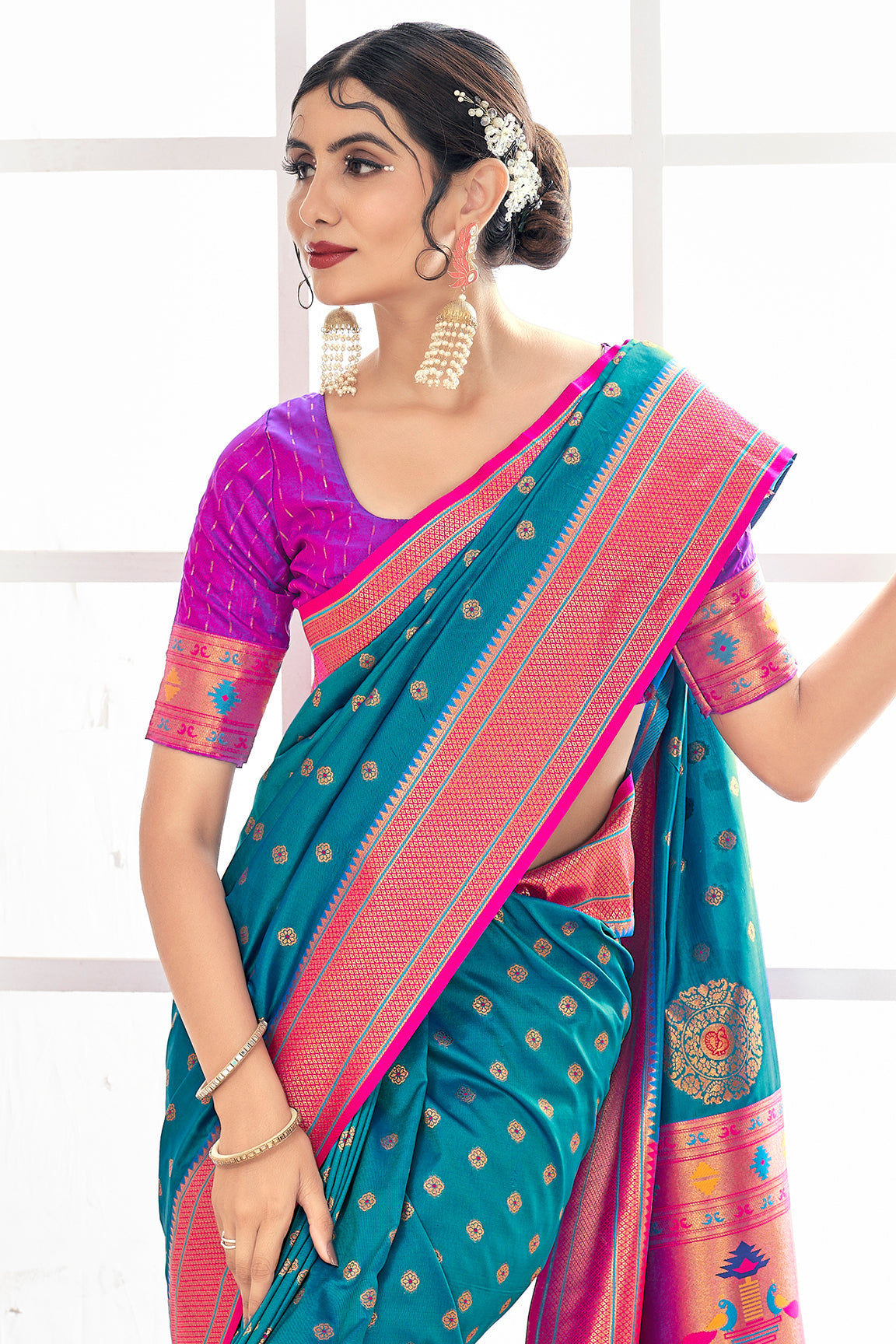 blue-silk-paithani-saree-zb132410_2_SareeButa.com