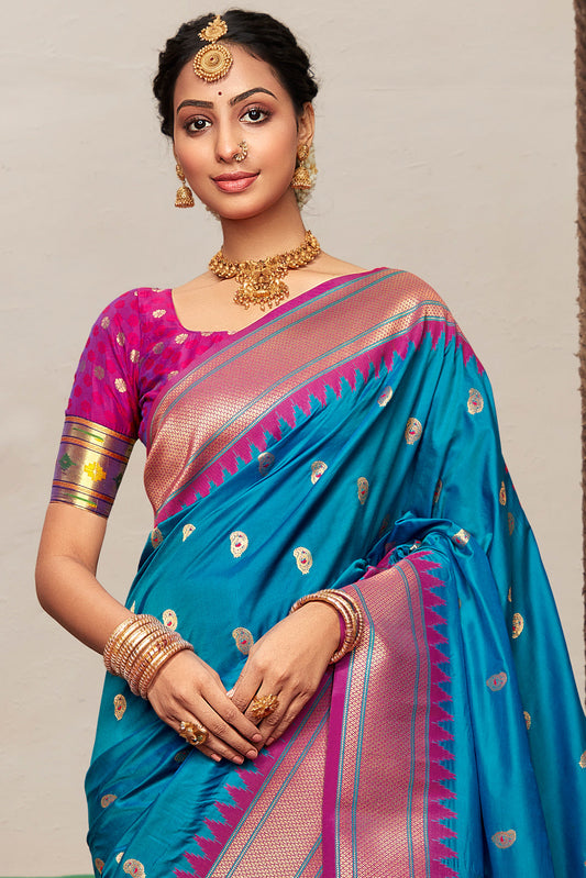 blue-silk-paithani-saree-zb132423_2_SareeButa.com