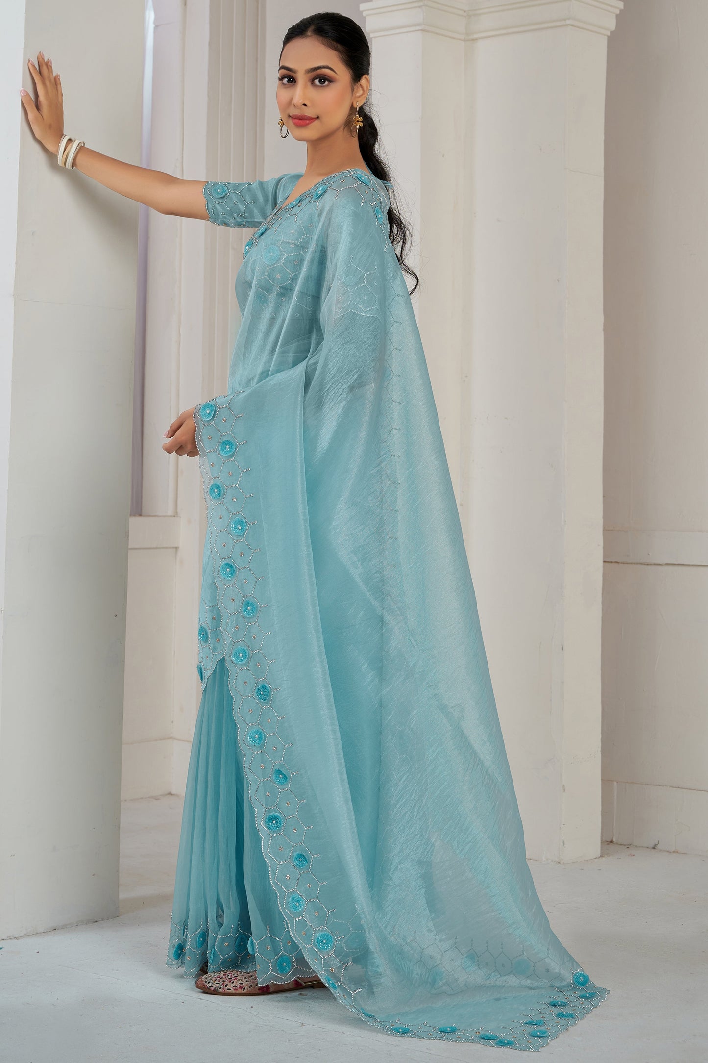 blue-stone-work-organza-saree-zb133474_7_Sareebuta.com