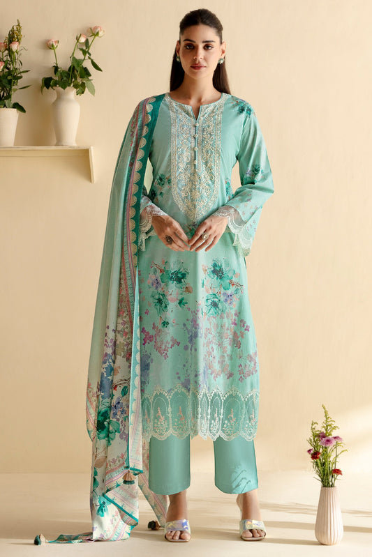 Blue Unstitched Cotton Suit-SS401_1_SareeButa.com