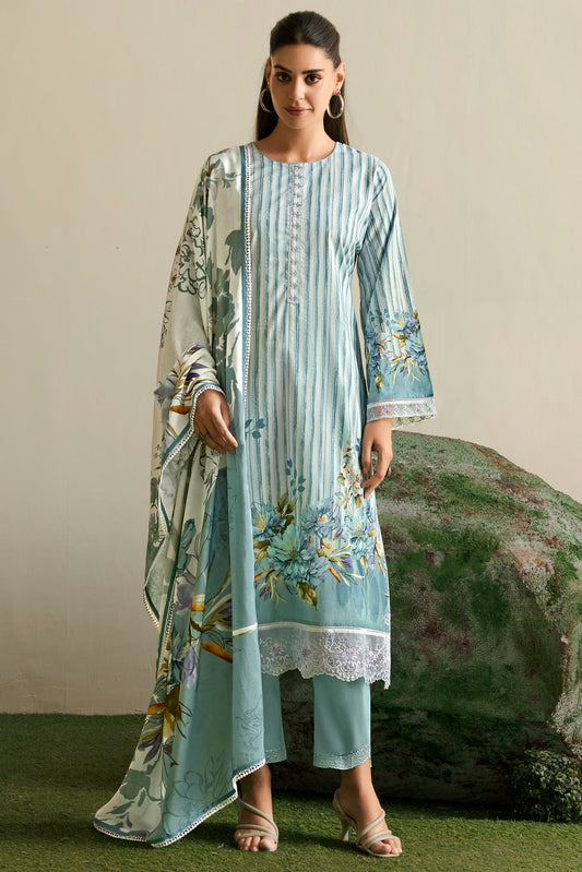 Blue Unstitched Cotton Suit-SS473_1_SareeButa.com