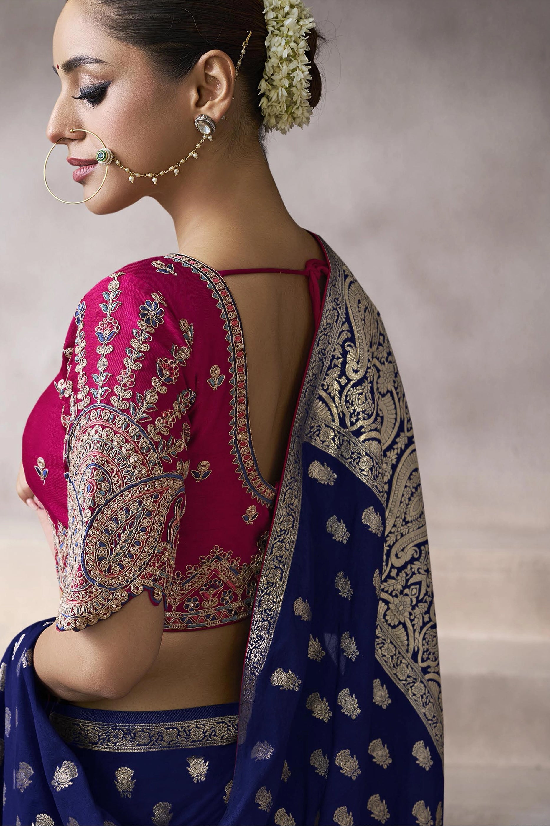 Blue Woven Crepe Silk Saree-SAR11609_4_SareeButa.com