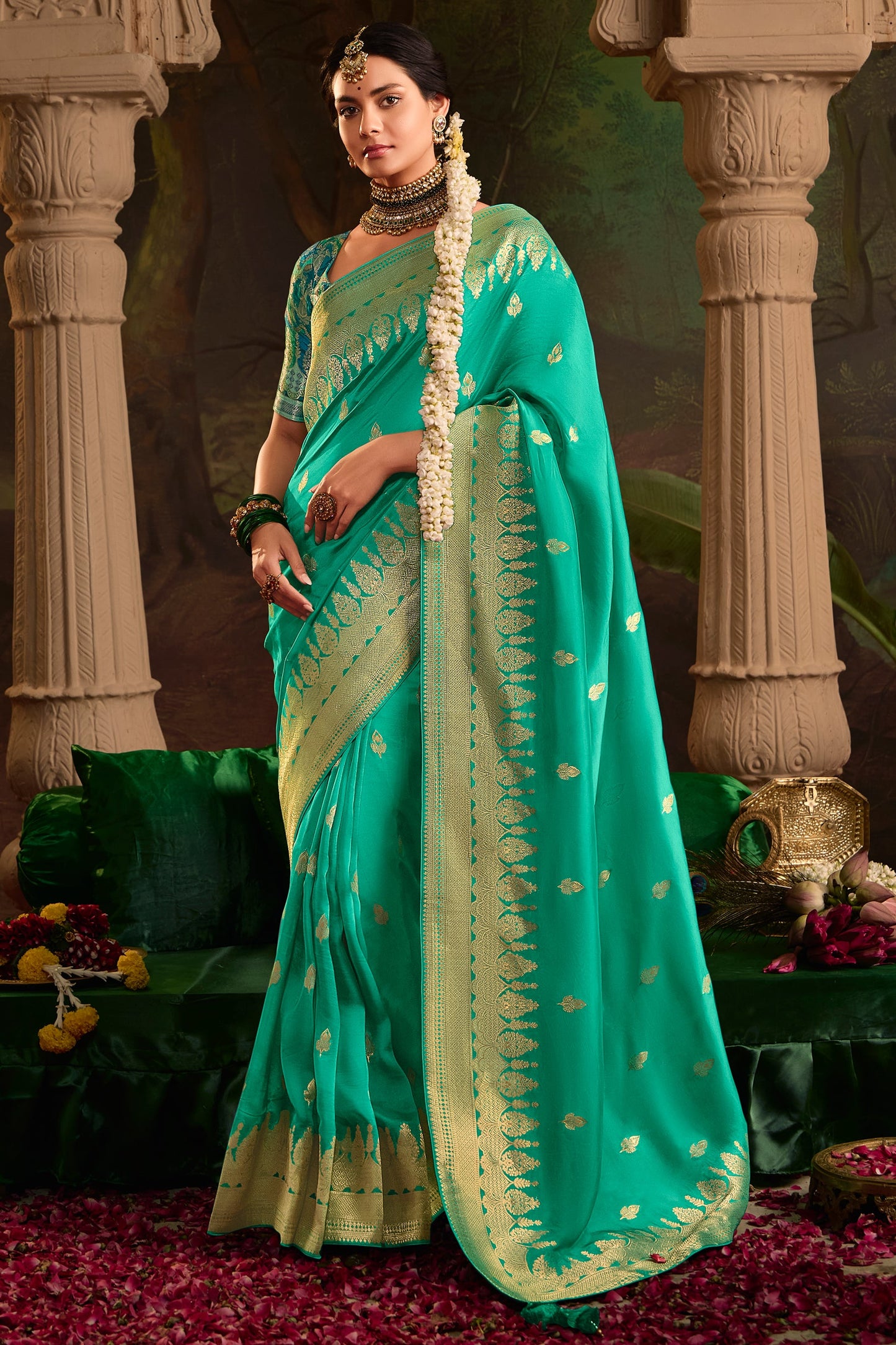 Blue Woven Crepe Silk Saree-ZB133577_1_SareeButa.com