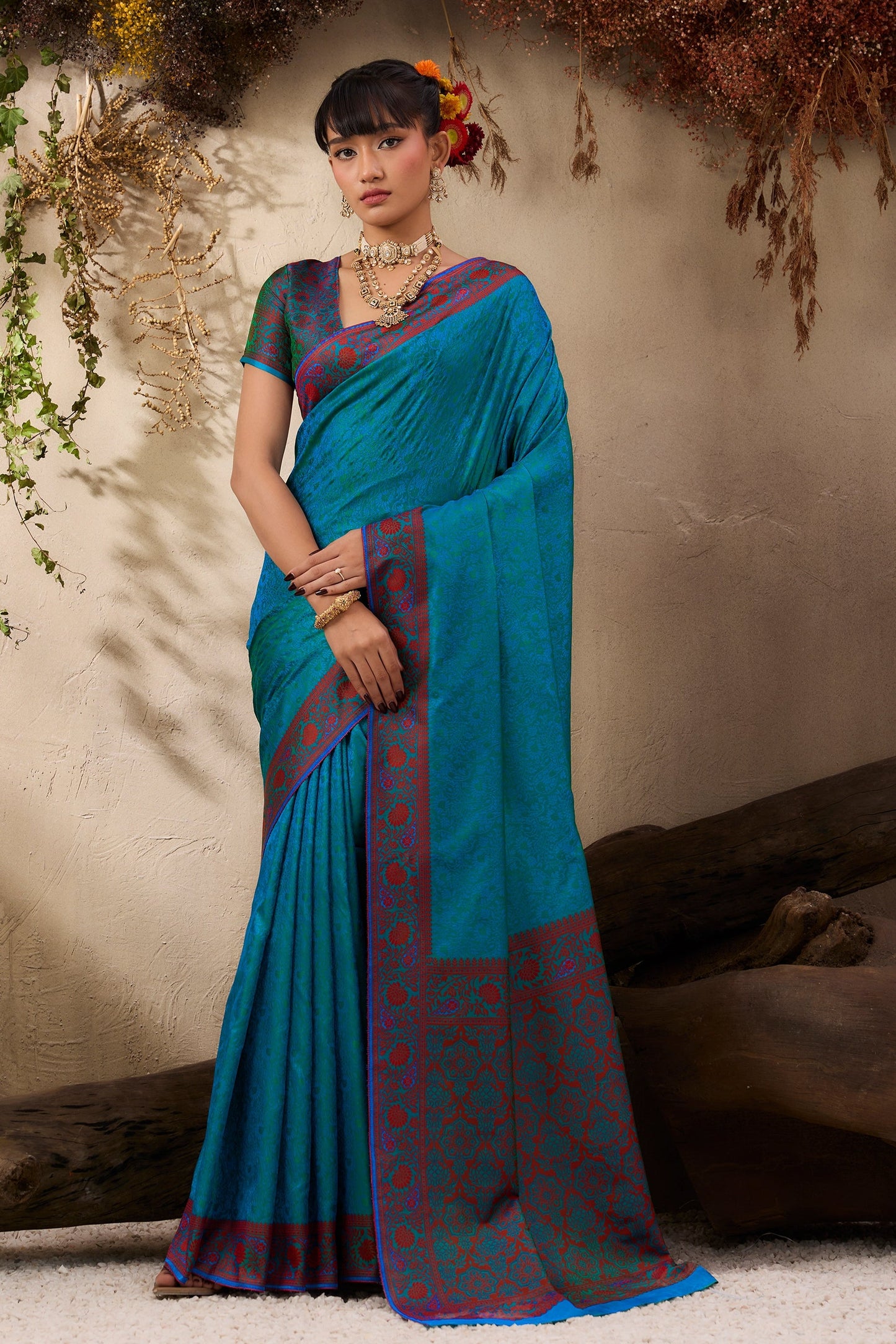 Blue Woven Kanjivaram Silk Saree-SAR11180_1_SareeButa.com