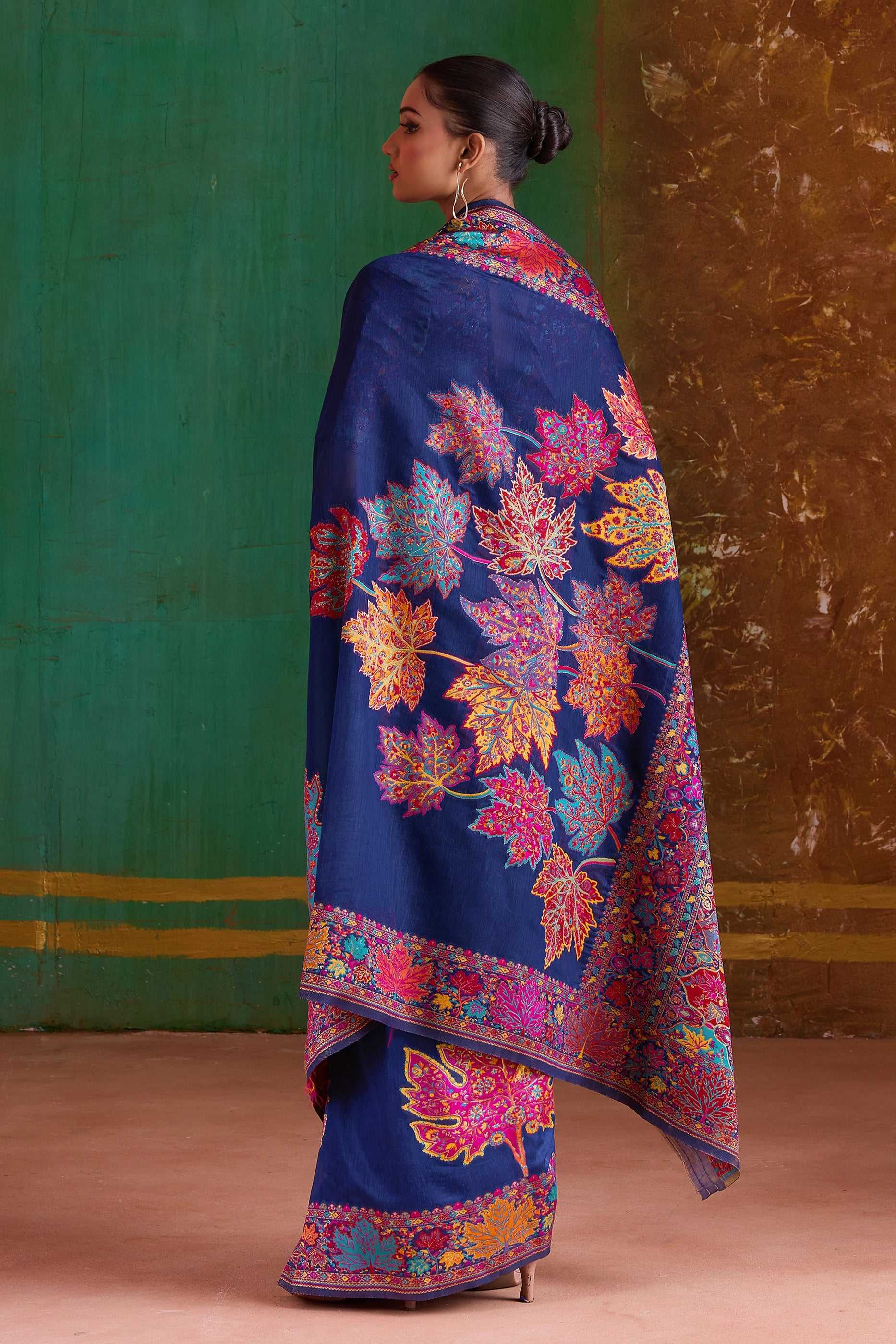 Blue Woven Modal Cotton Saree-SAR11890_4_SareeButa.com