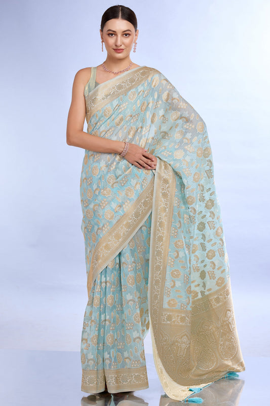blue-woven-organza-saree-zb132171_1_SareeButa.com