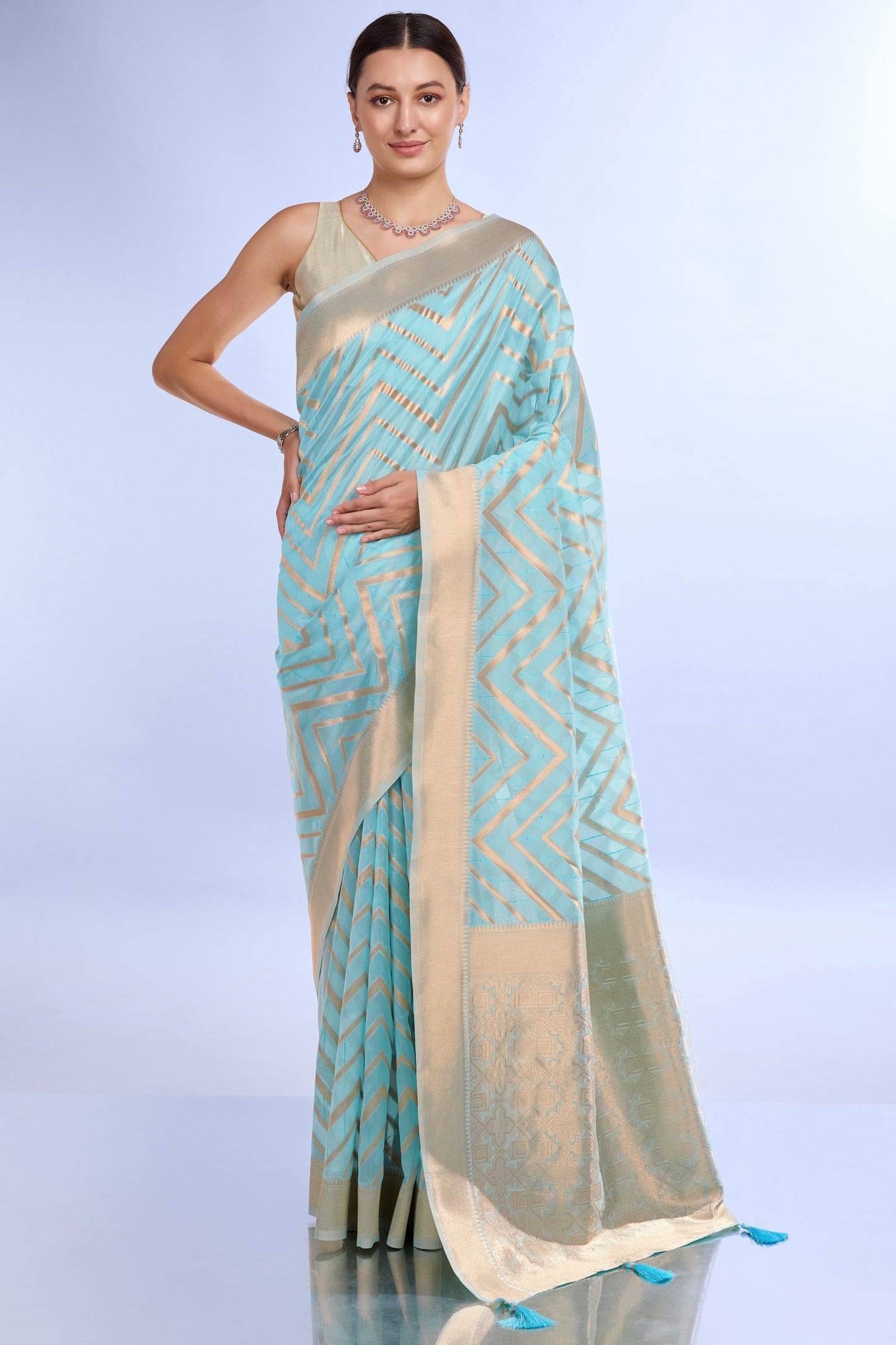 blue-woven-organza-saree-zb132174_1_SareeButa.com