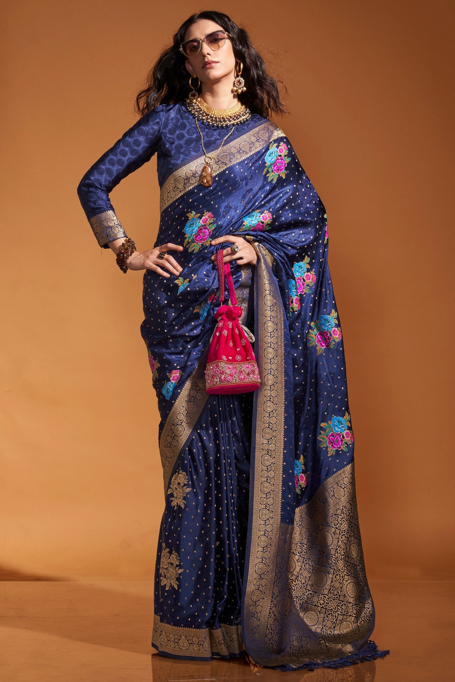 blue-woven-satin-silk-saree-zb132658_1_SareeButa.com