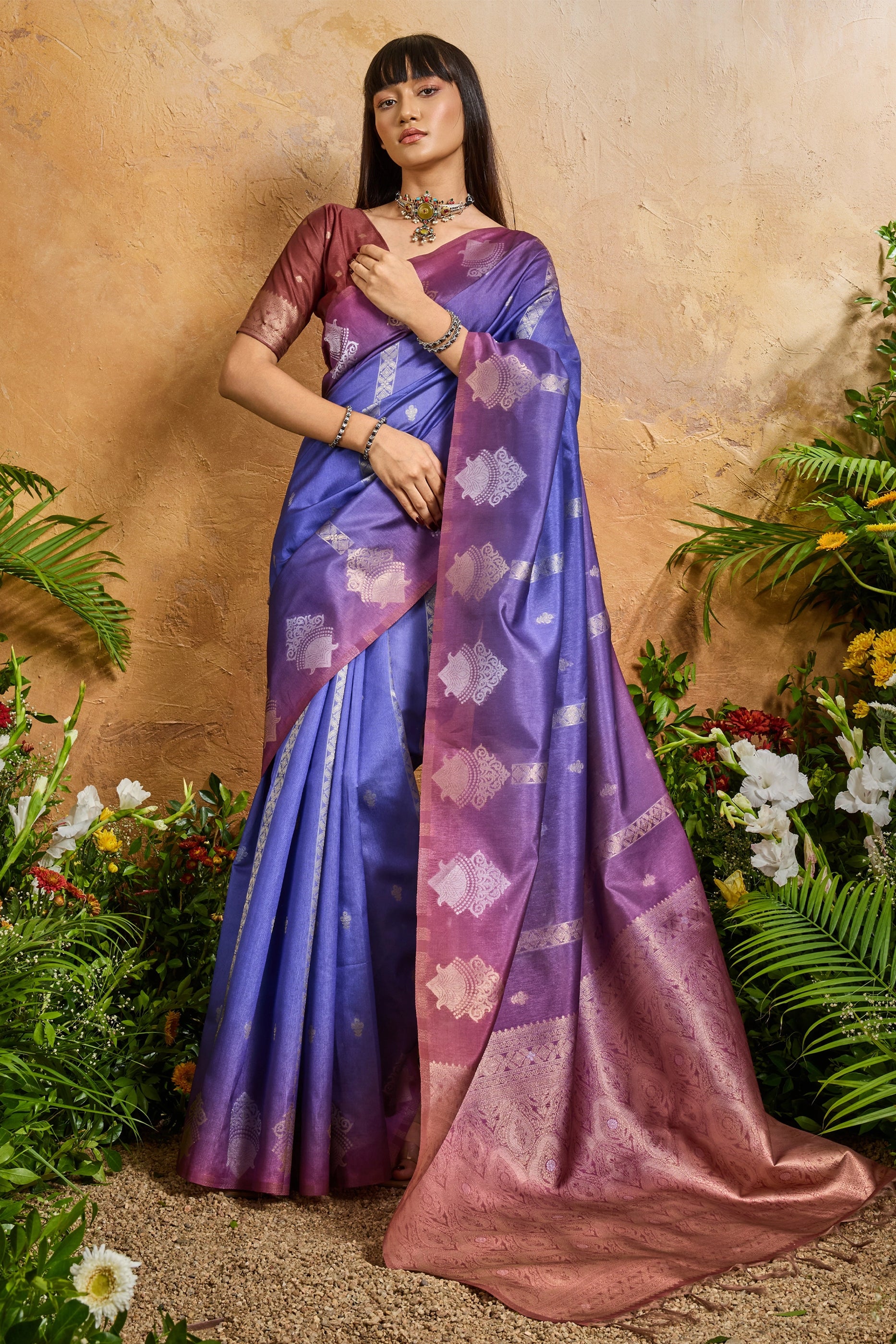 Blue Woven Silk Saree-SAR11941_1_SareeButa.com