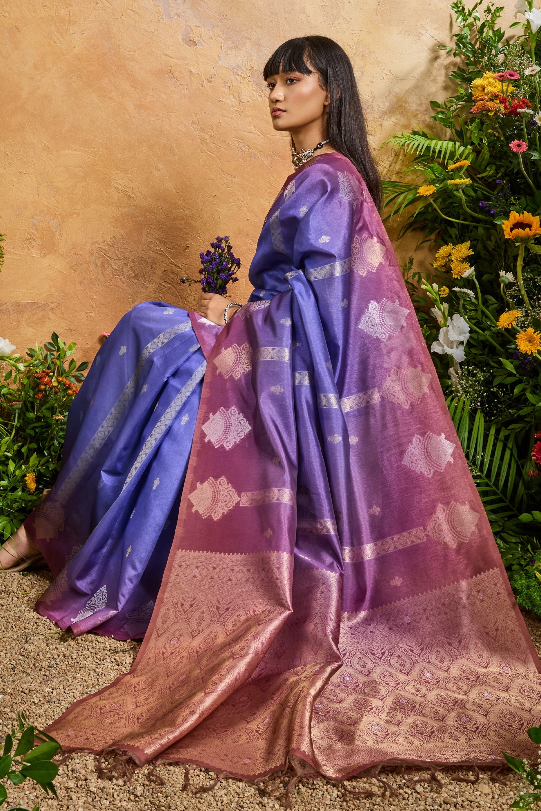 Blue Woven Silk Saree-SAR11941_2_SareeButa.com