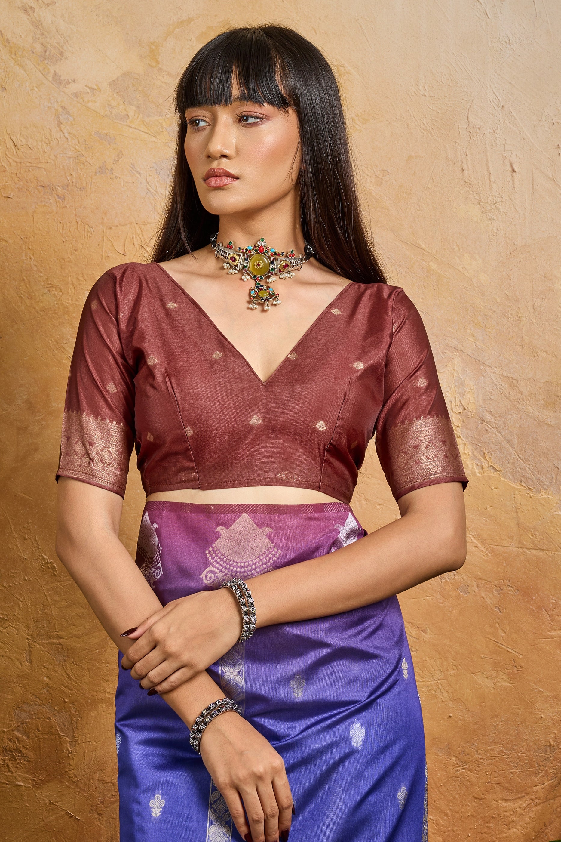 Blue Woven Silk Saree-SAR11941_5_SareeButa.com