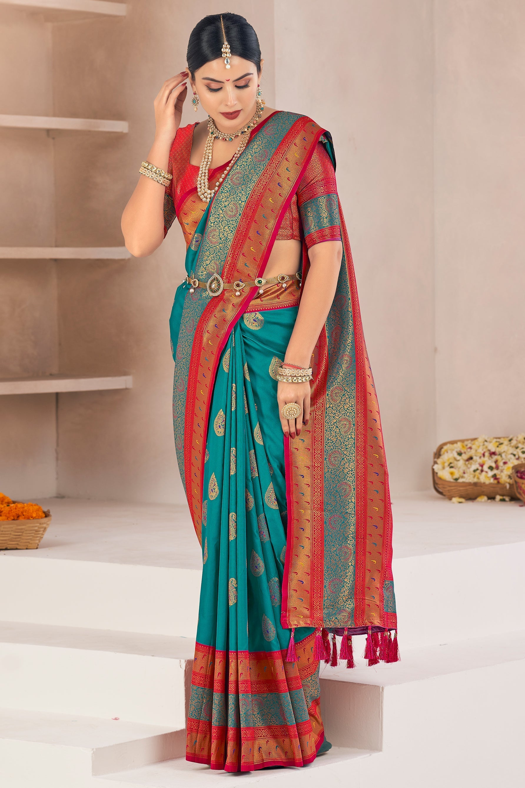 blue-woven-silk-saree-zb132371_1_SareeButa.com